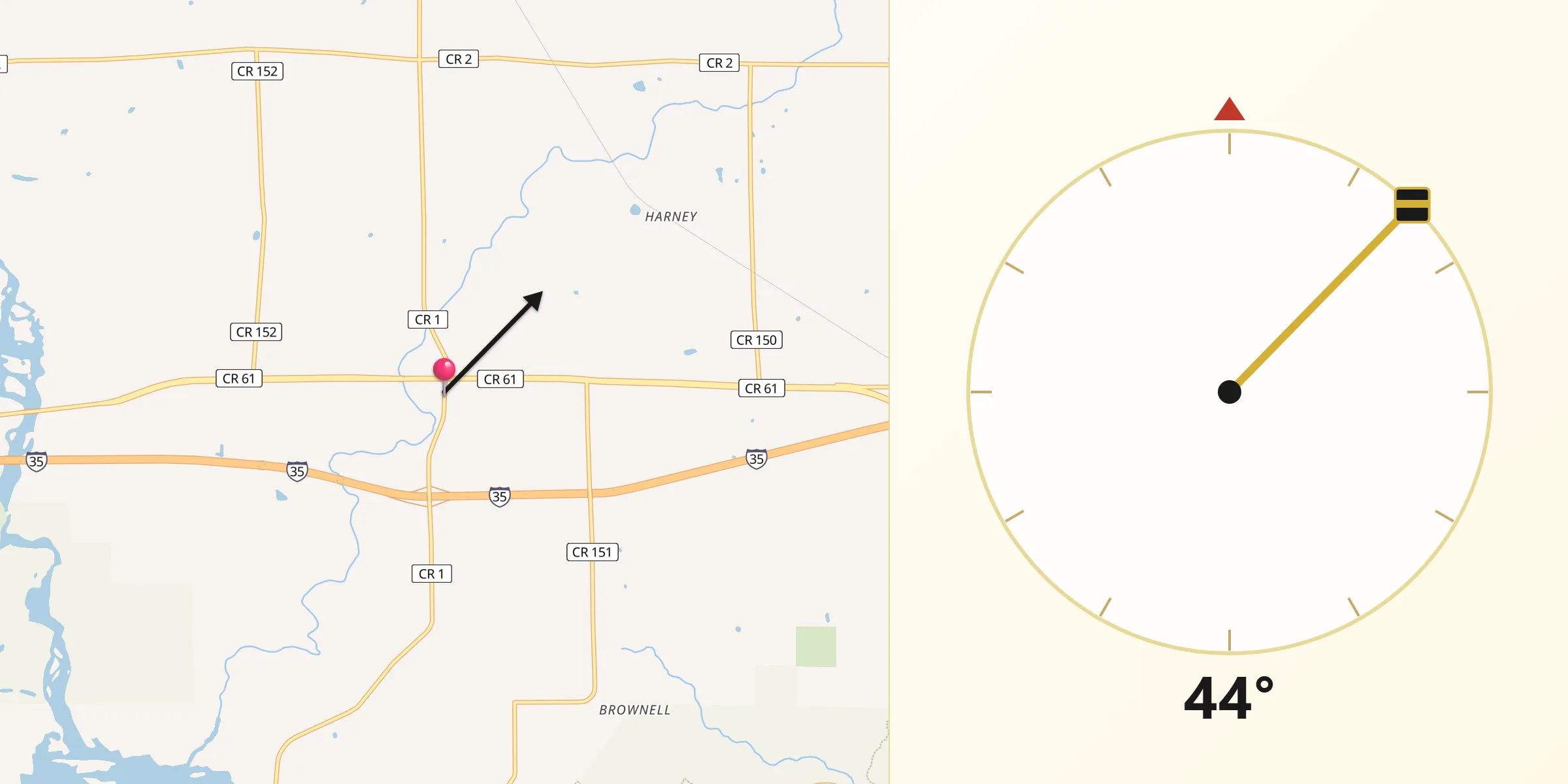 Qibla Direction from Esko