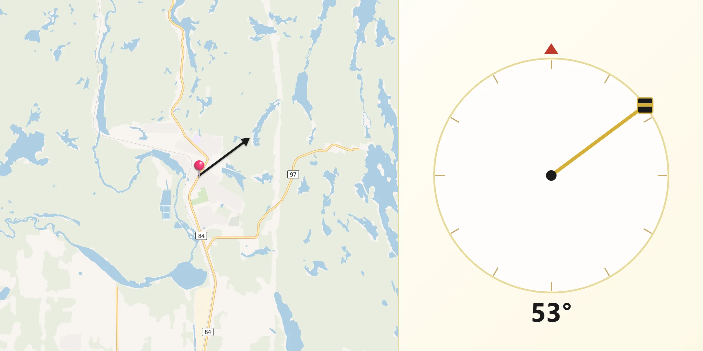 Qibla Direction from Capreol
