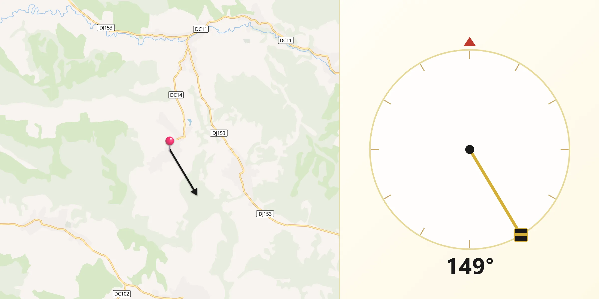 Direcția Qibla din Habic