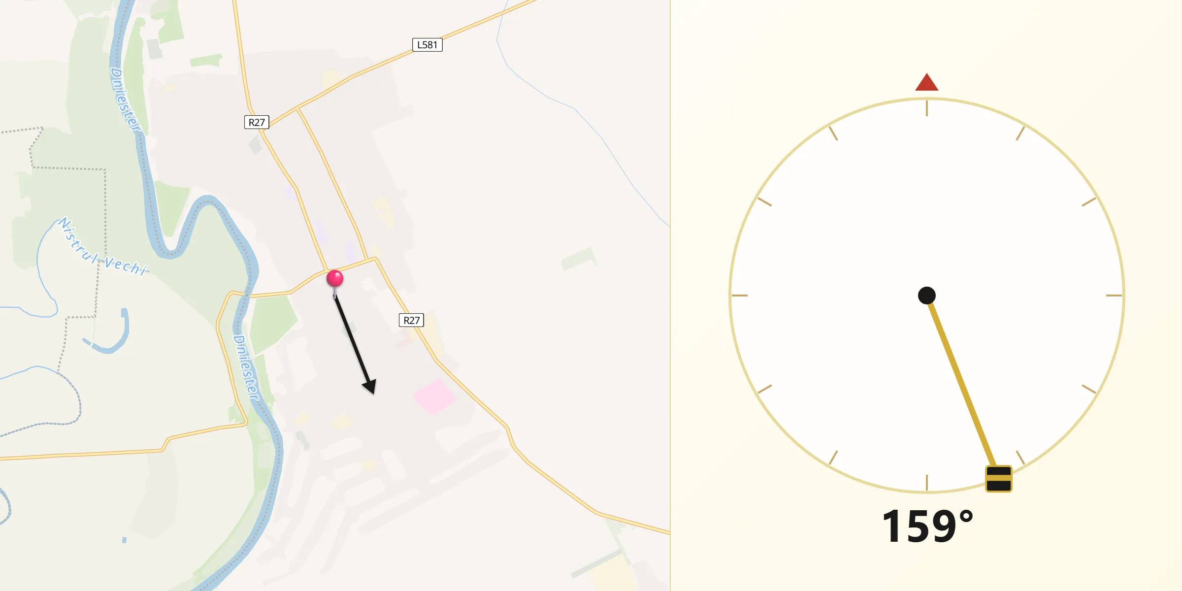 Direcția Qibla din Slobozia