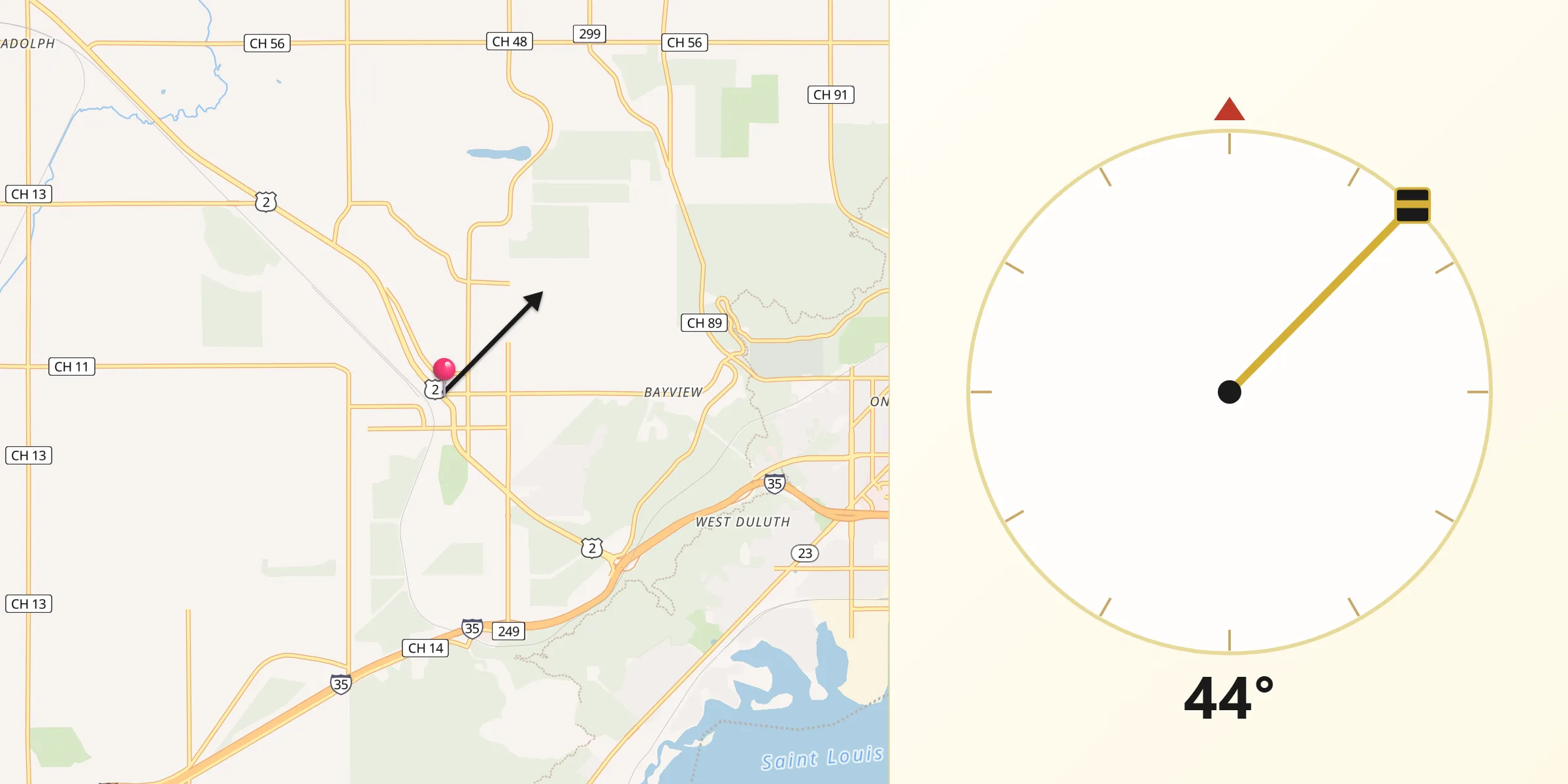 Qibla Direction from Proctor