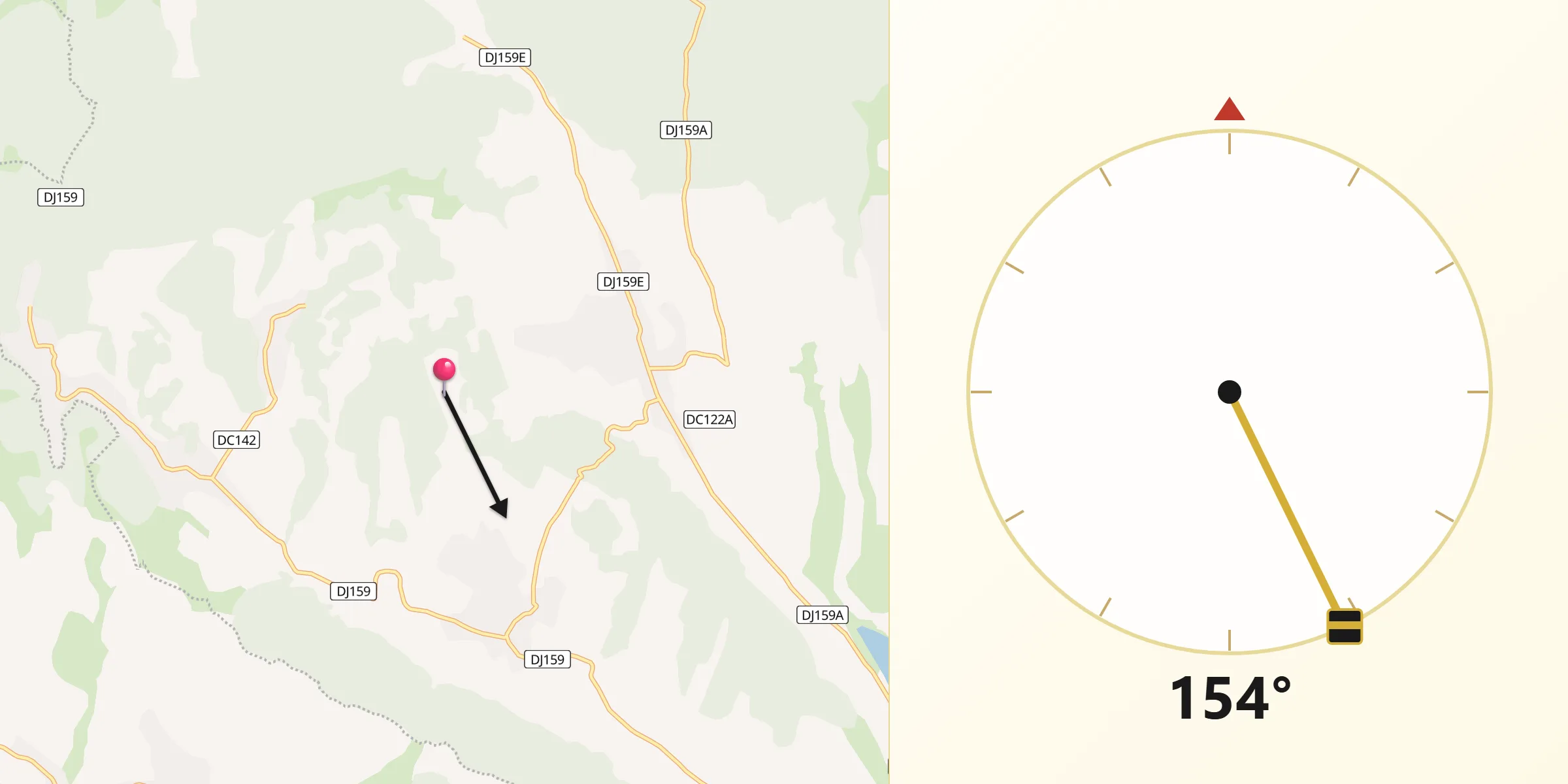 Direcția Qibla din Comuna Gârceni