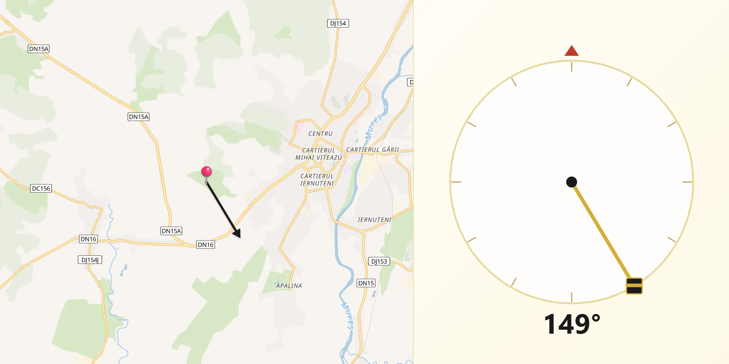 Direcția Qibla din Reghin