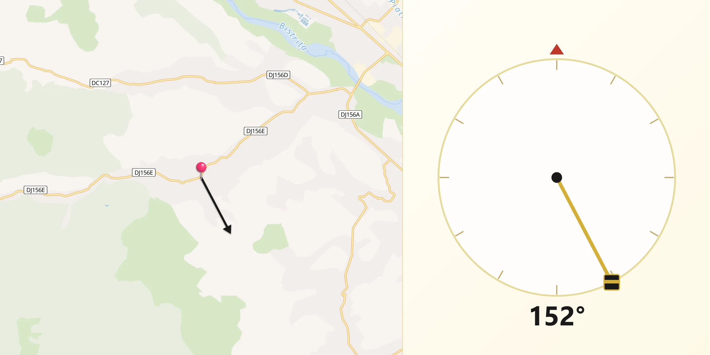 Direcția Qibla din Luminiș