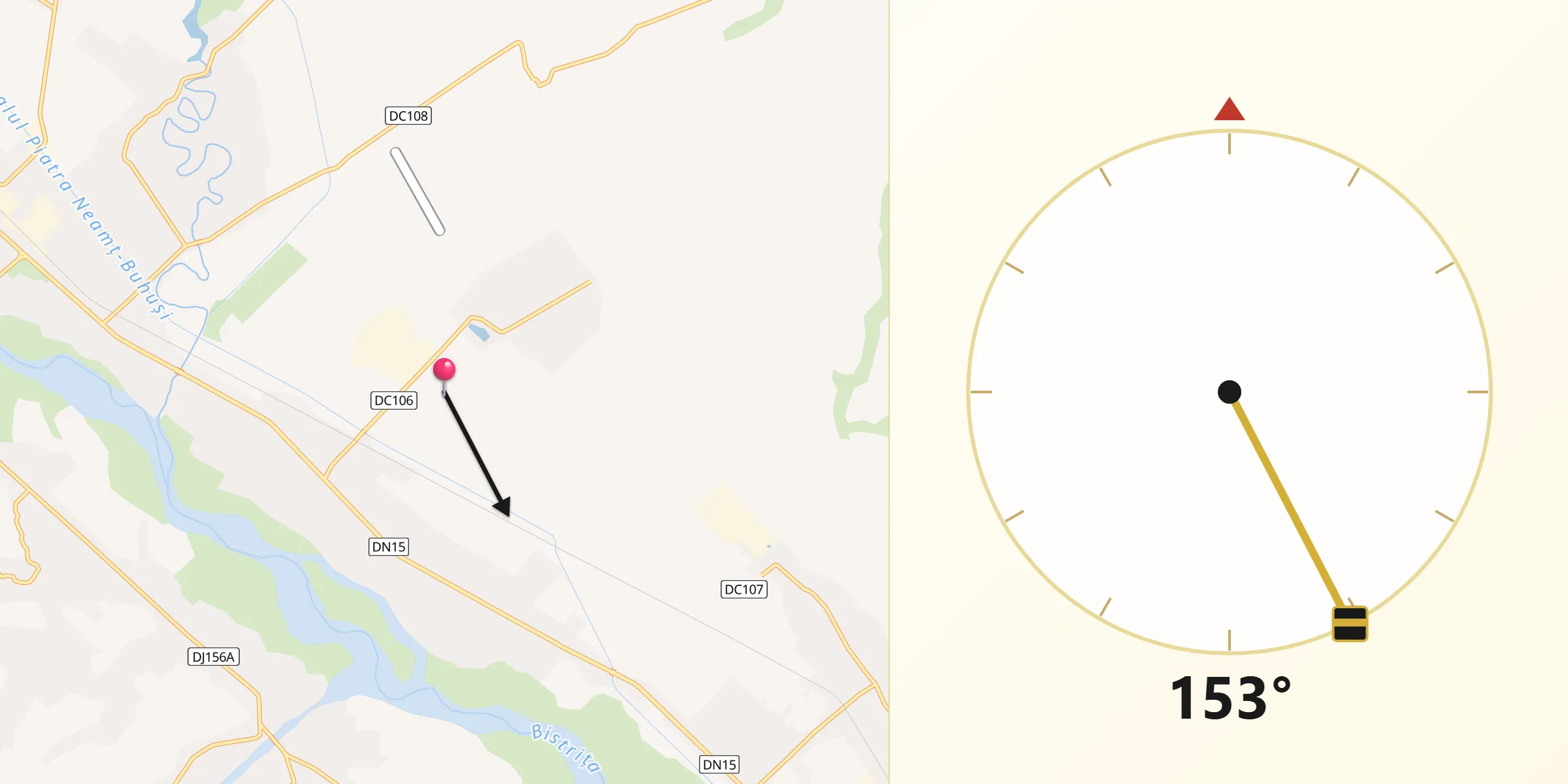 Direcția Qibla din Comuna Zăneşti