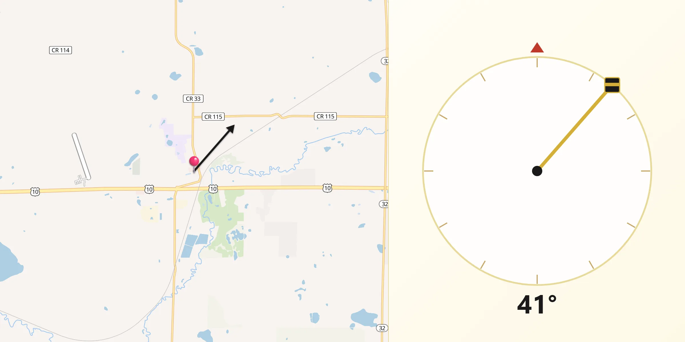 Qibla Direction from Hawley