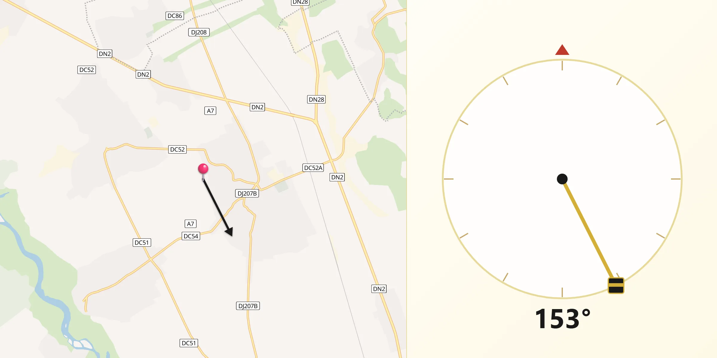 Direcția Qibla din Săbăoani