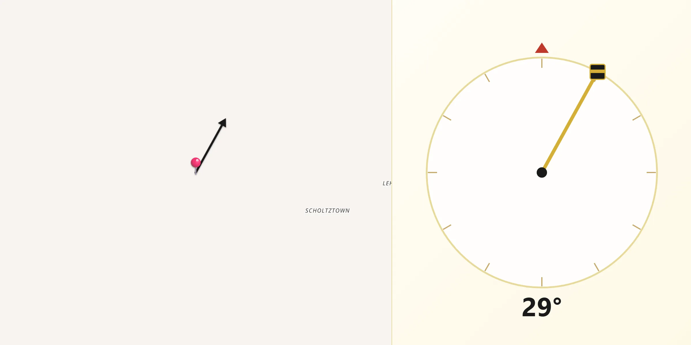 Qibla Direction from Judith Basin