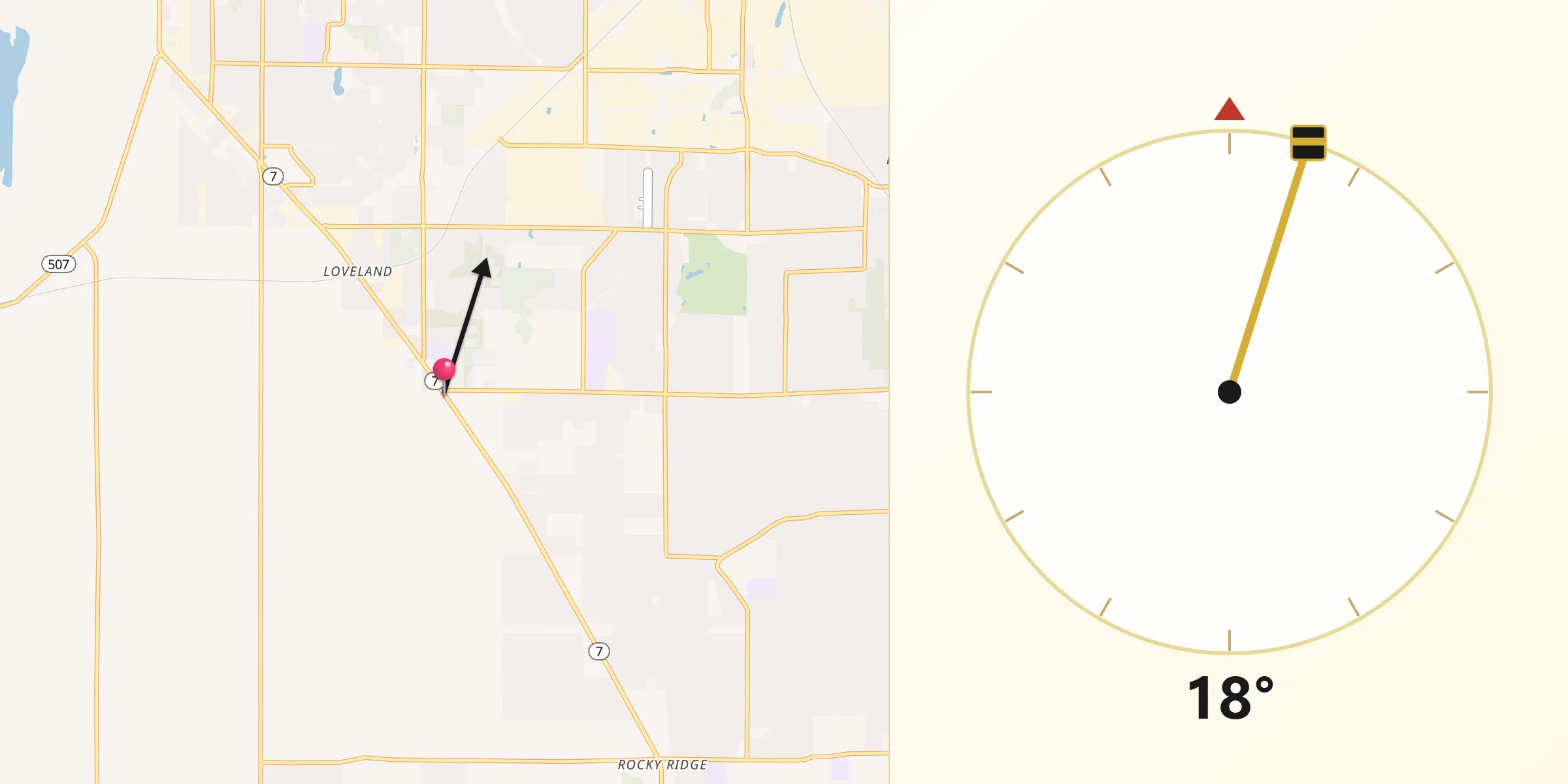 Qibla Direction from Elk Plain