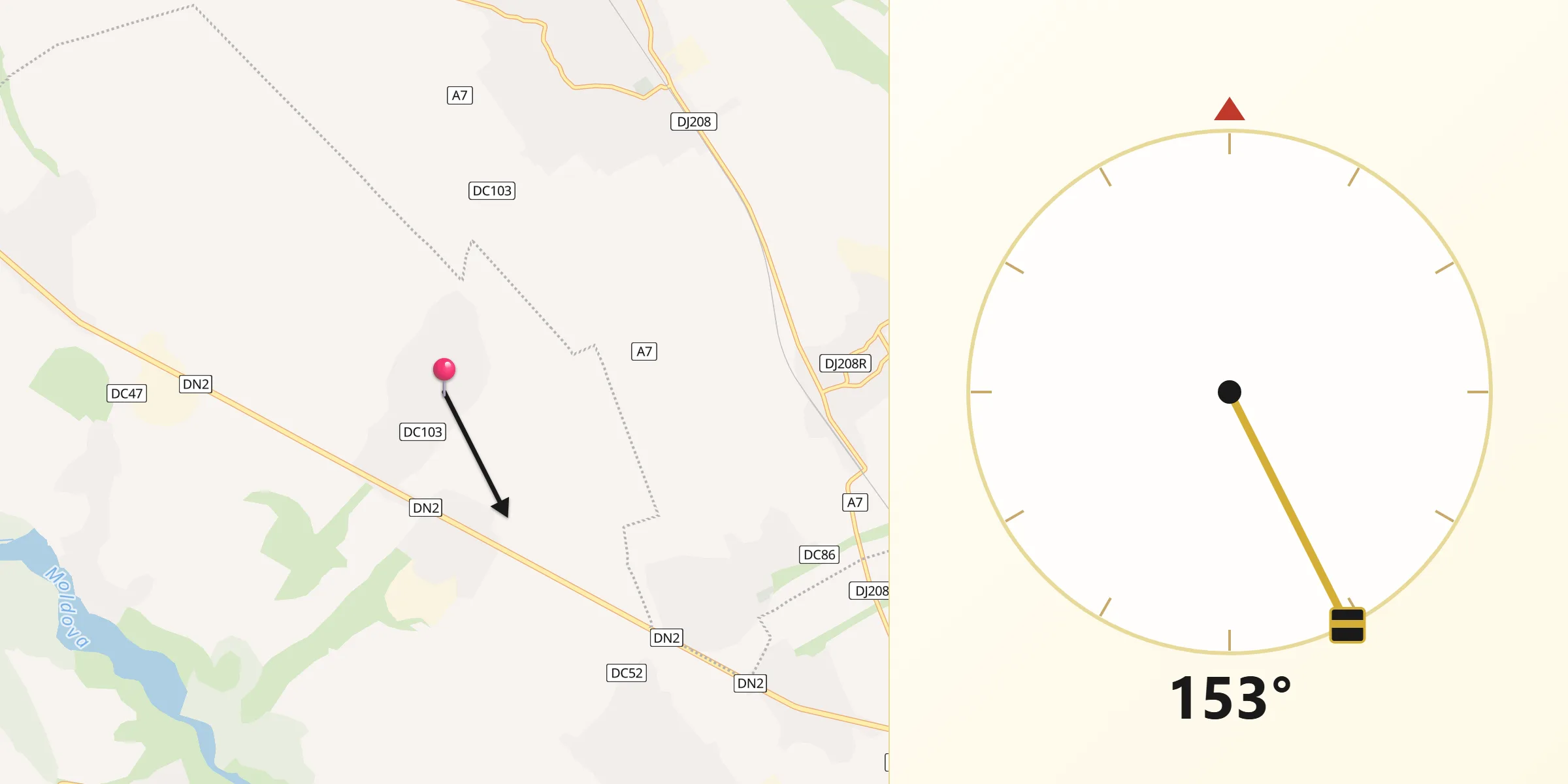 Direcția Qibla din Barticești
