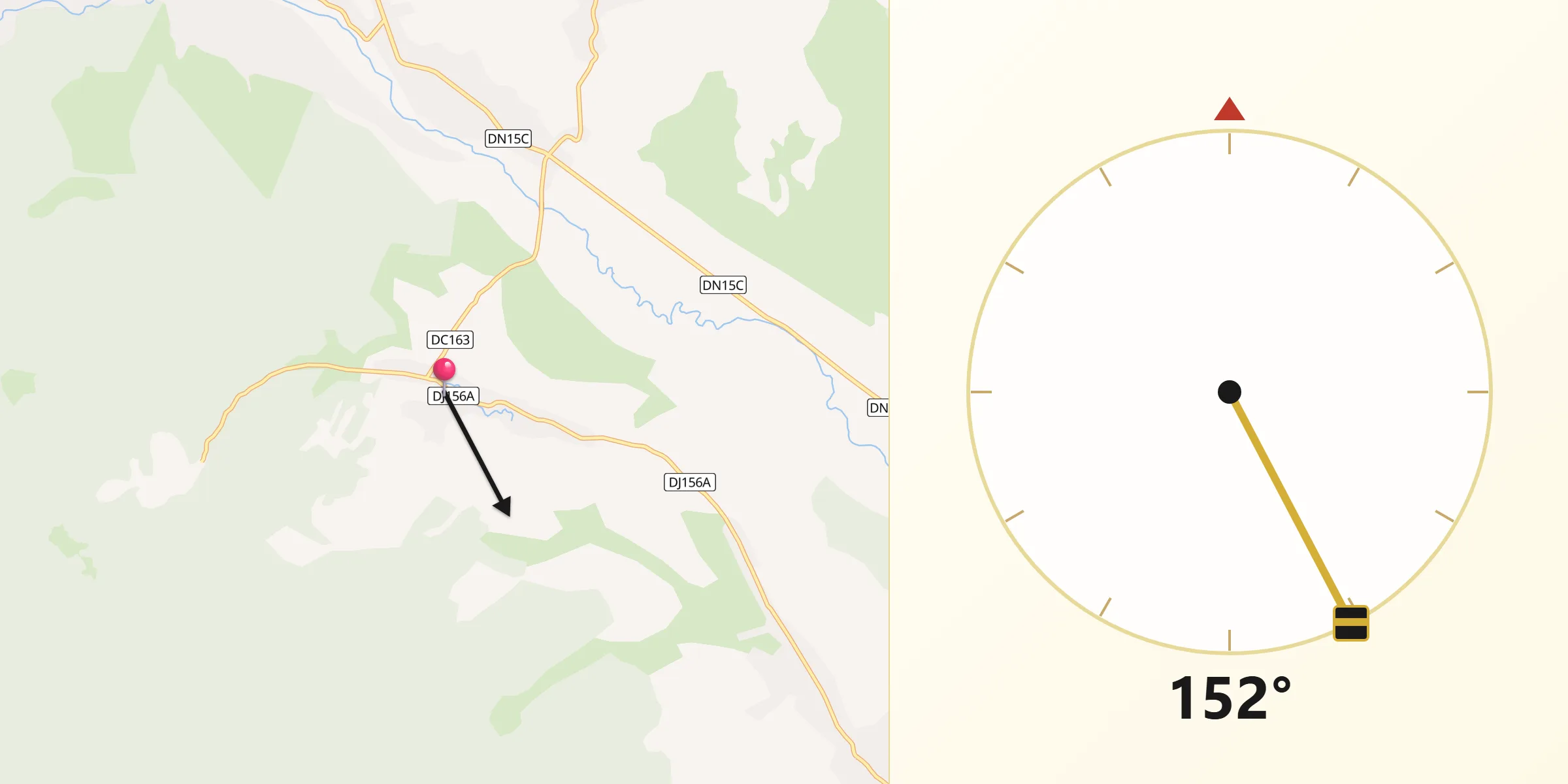 Direcția Qibla din Poiana Crăcăoani