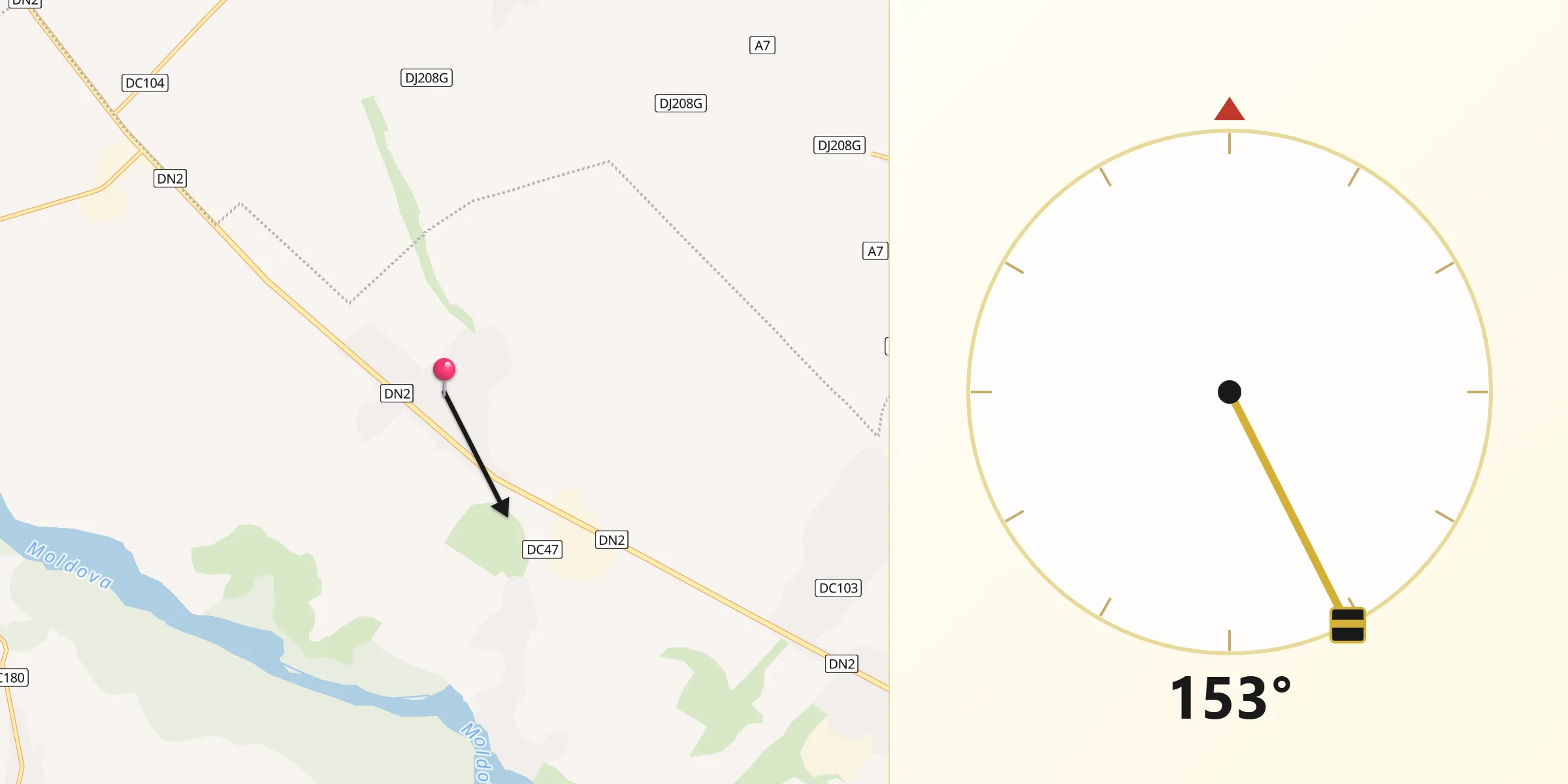 Direcția Qibla din Nisiporești