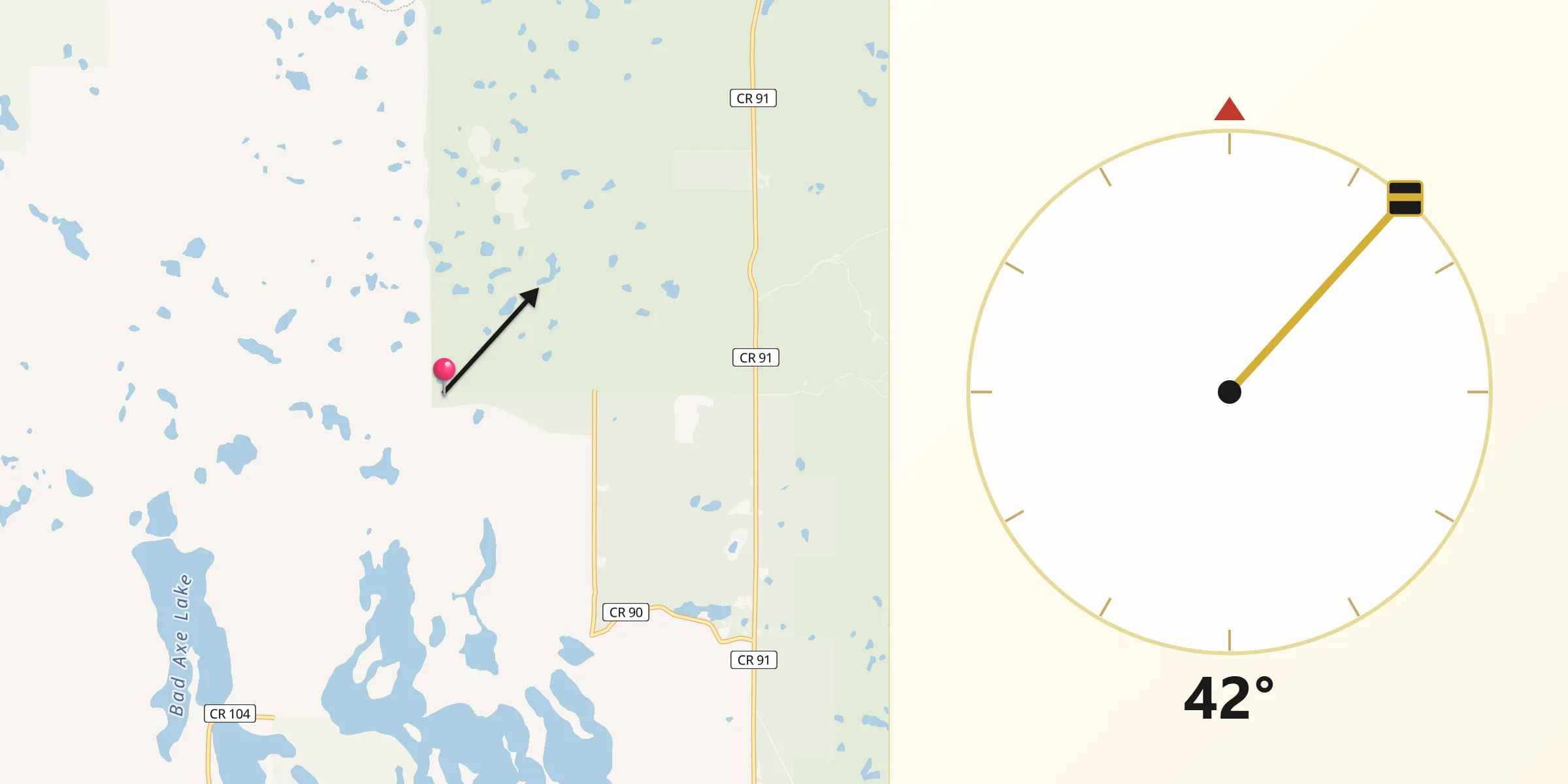 Qibla Direction from Hubbard