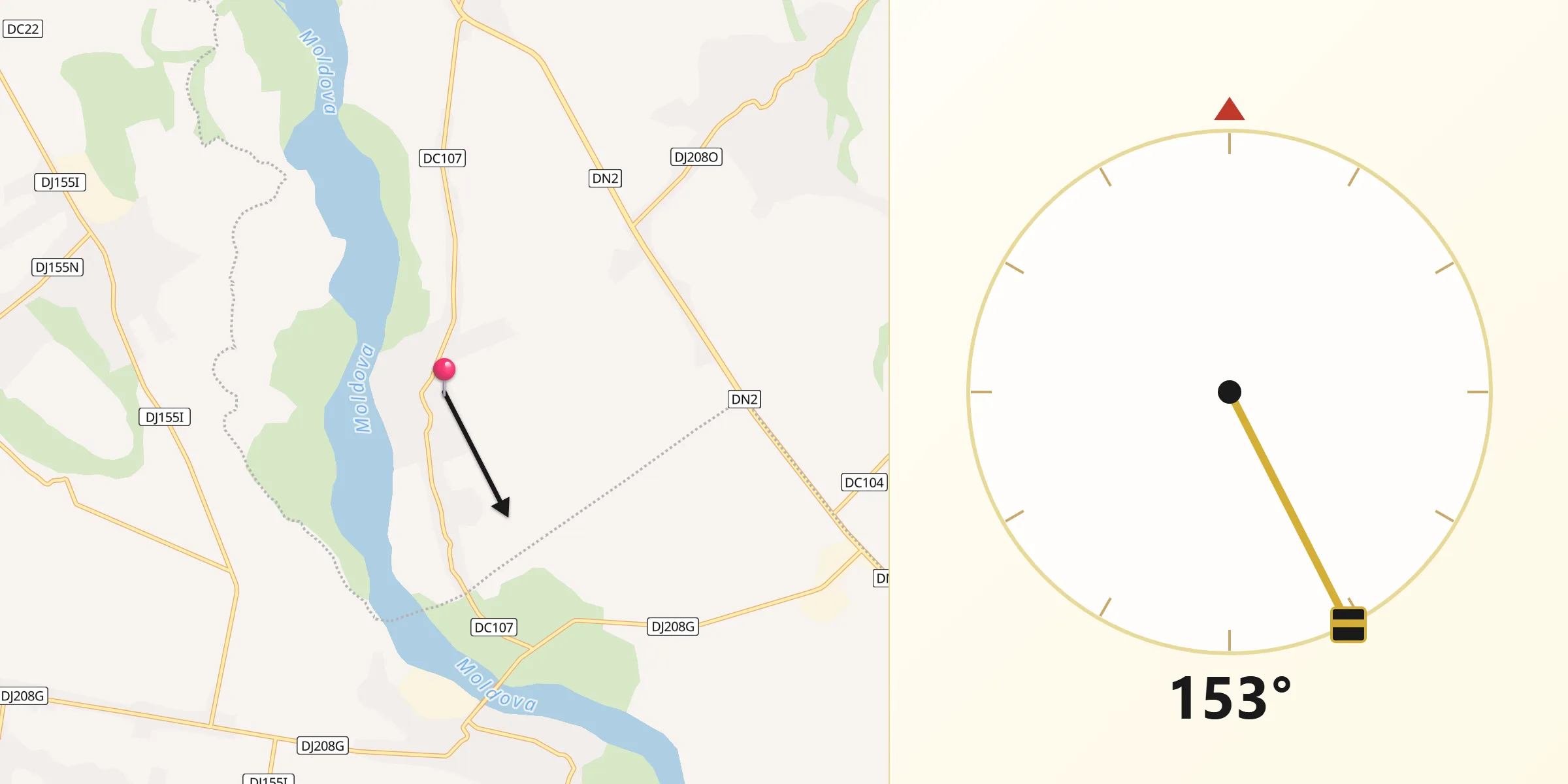 Direcția Qibla din Verșeni