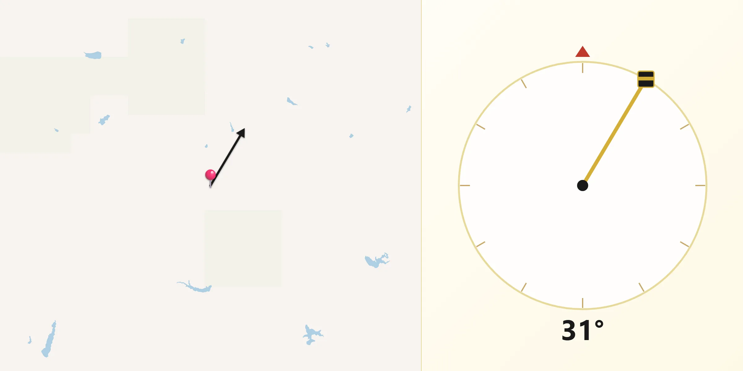 Qibla Direction from Petroleum