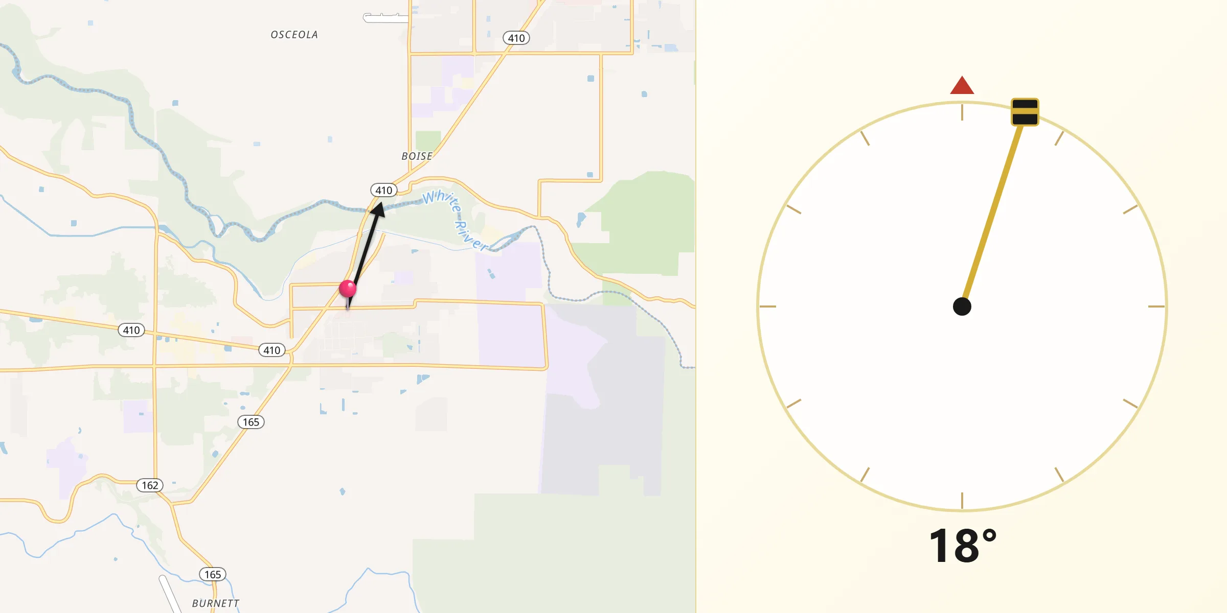 Qibla Direction from Buckley