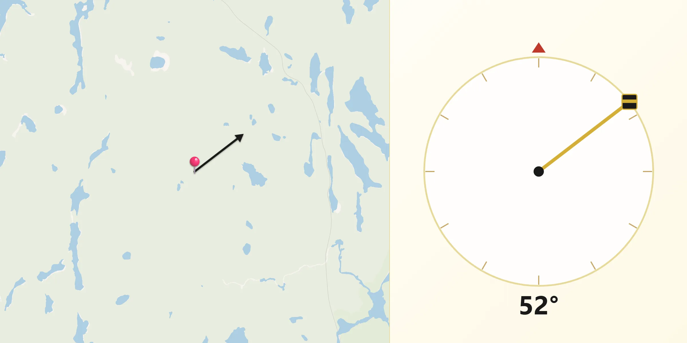 Qibla Direction from Sudbury