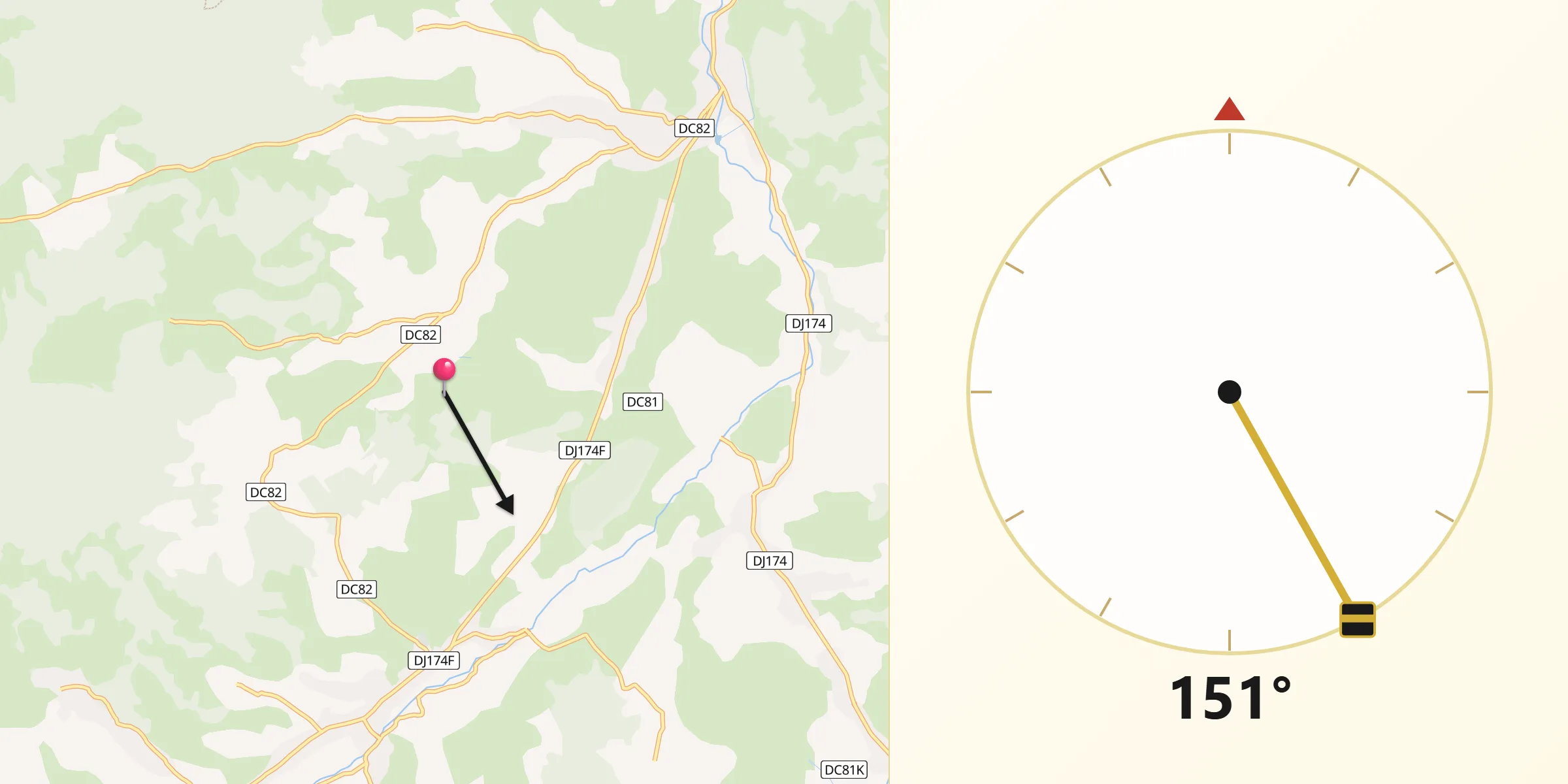 Direcția Qibla din Comuna Şaru Dornei
