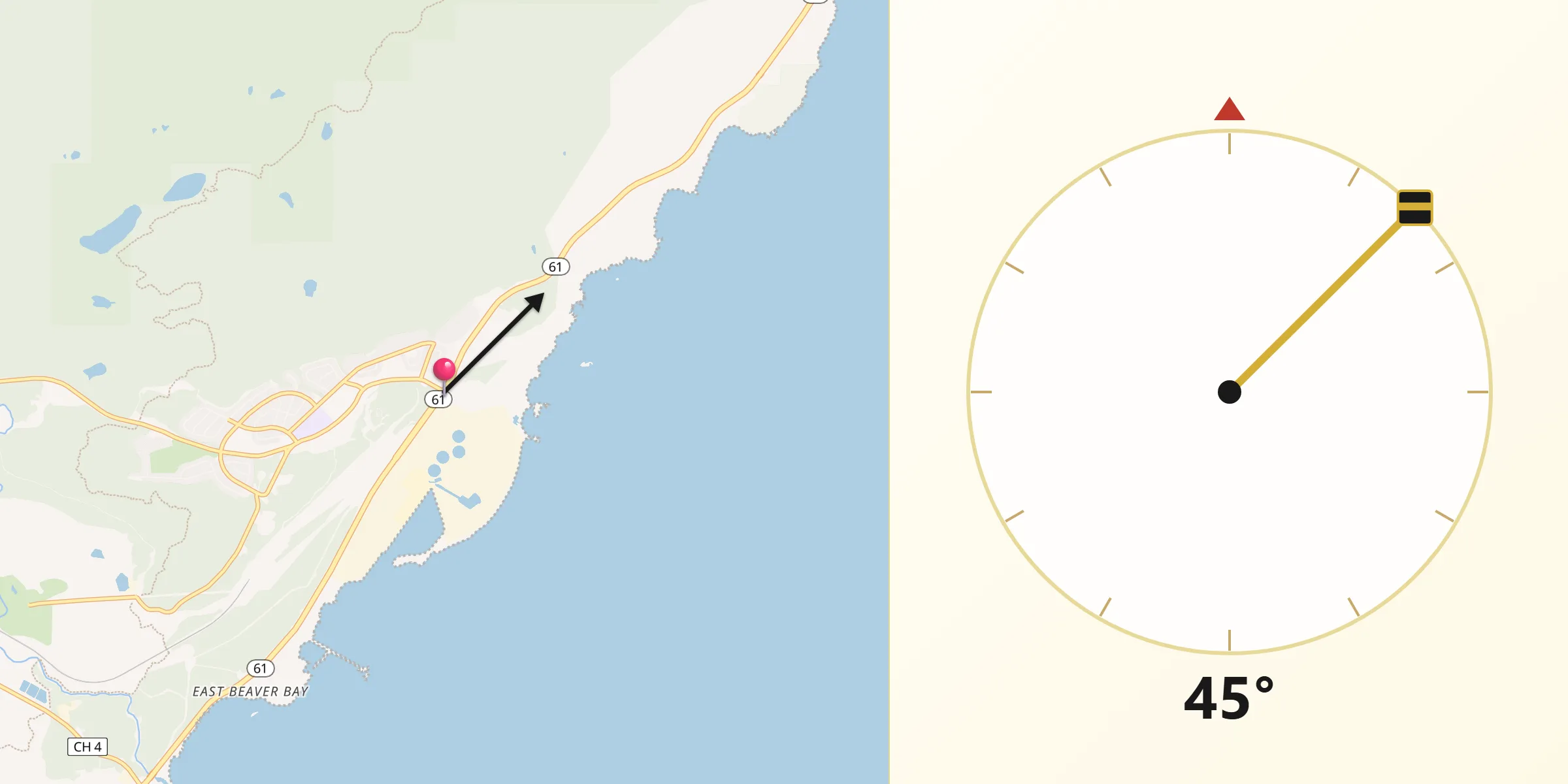Qibla Direction from Silver Bay