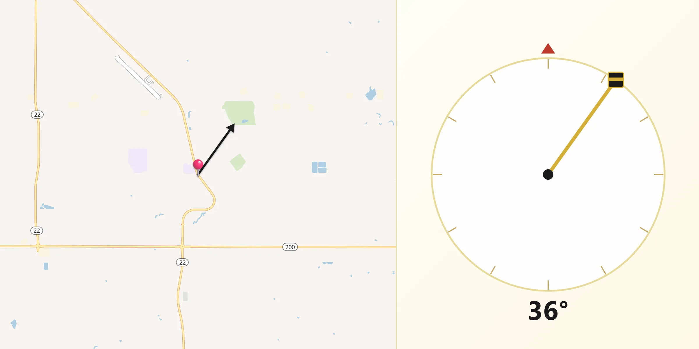 Qibla Direction from Killdeer