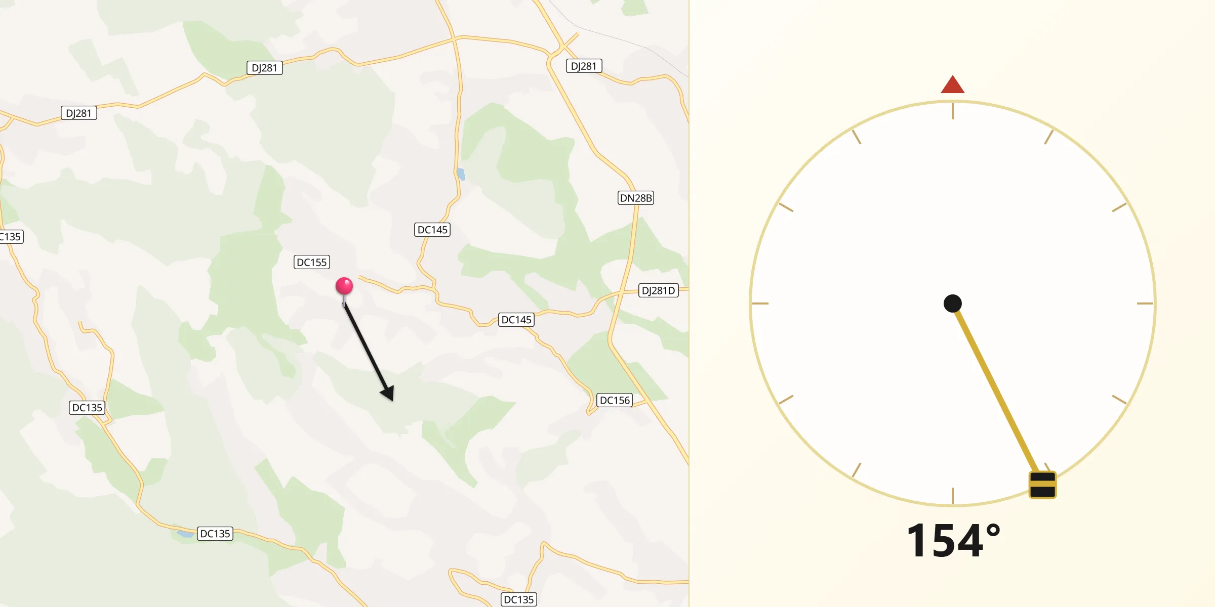 Direcția Qibla din Poiana Mărului