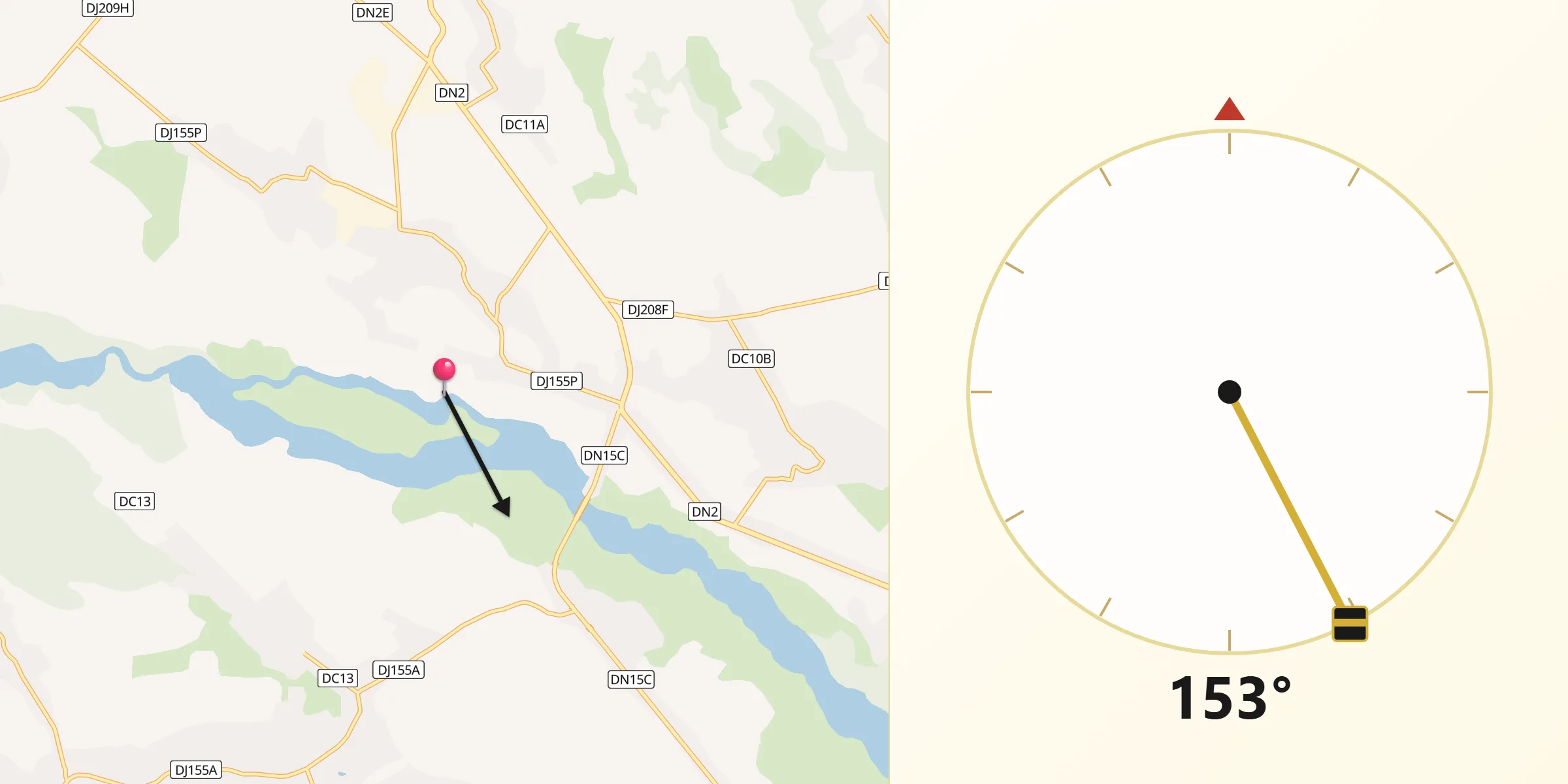 Direcția Qibla din Comuna Fântâna Mare