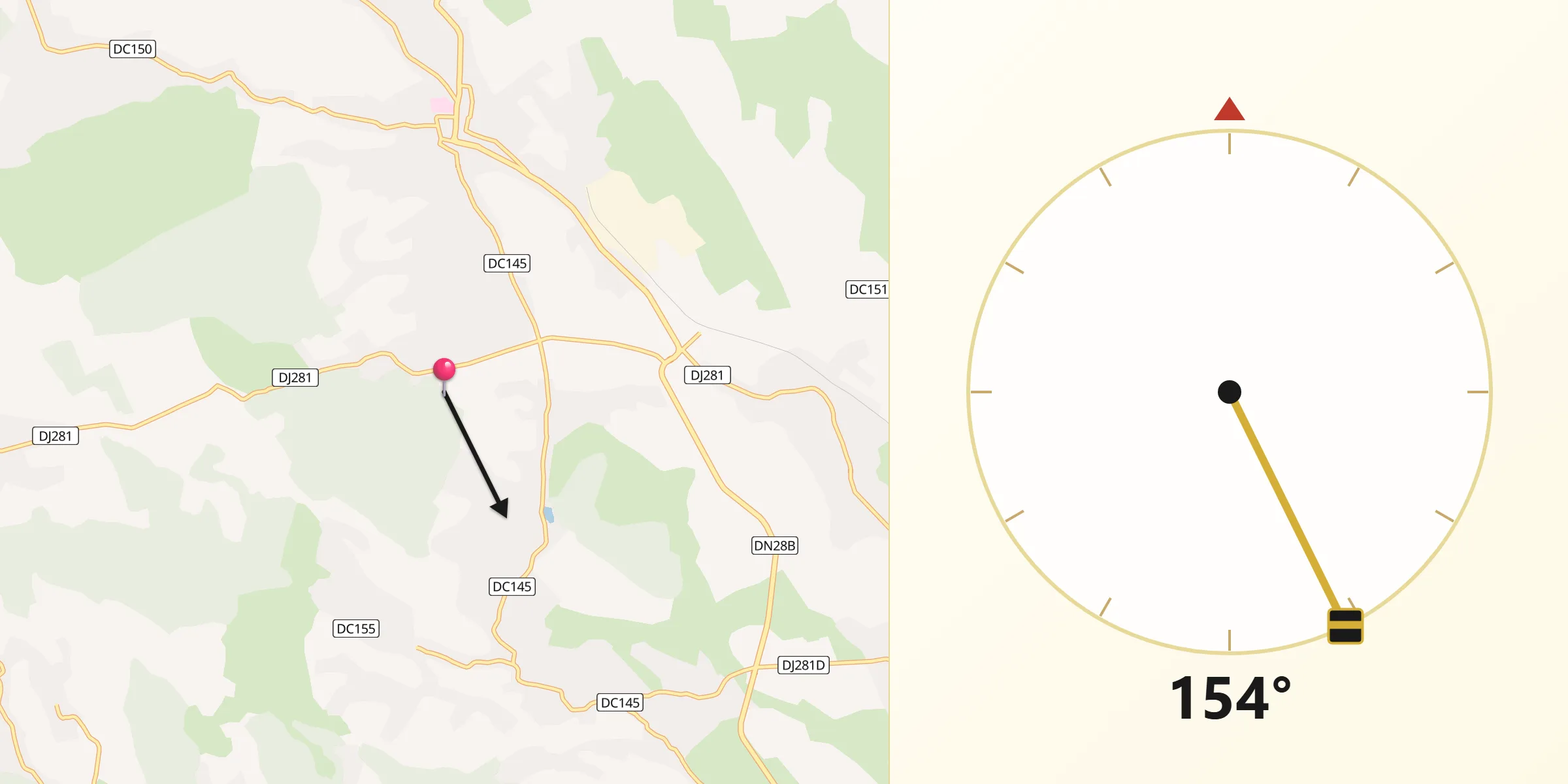 Direcția Qibla din Comuna Scobinţi