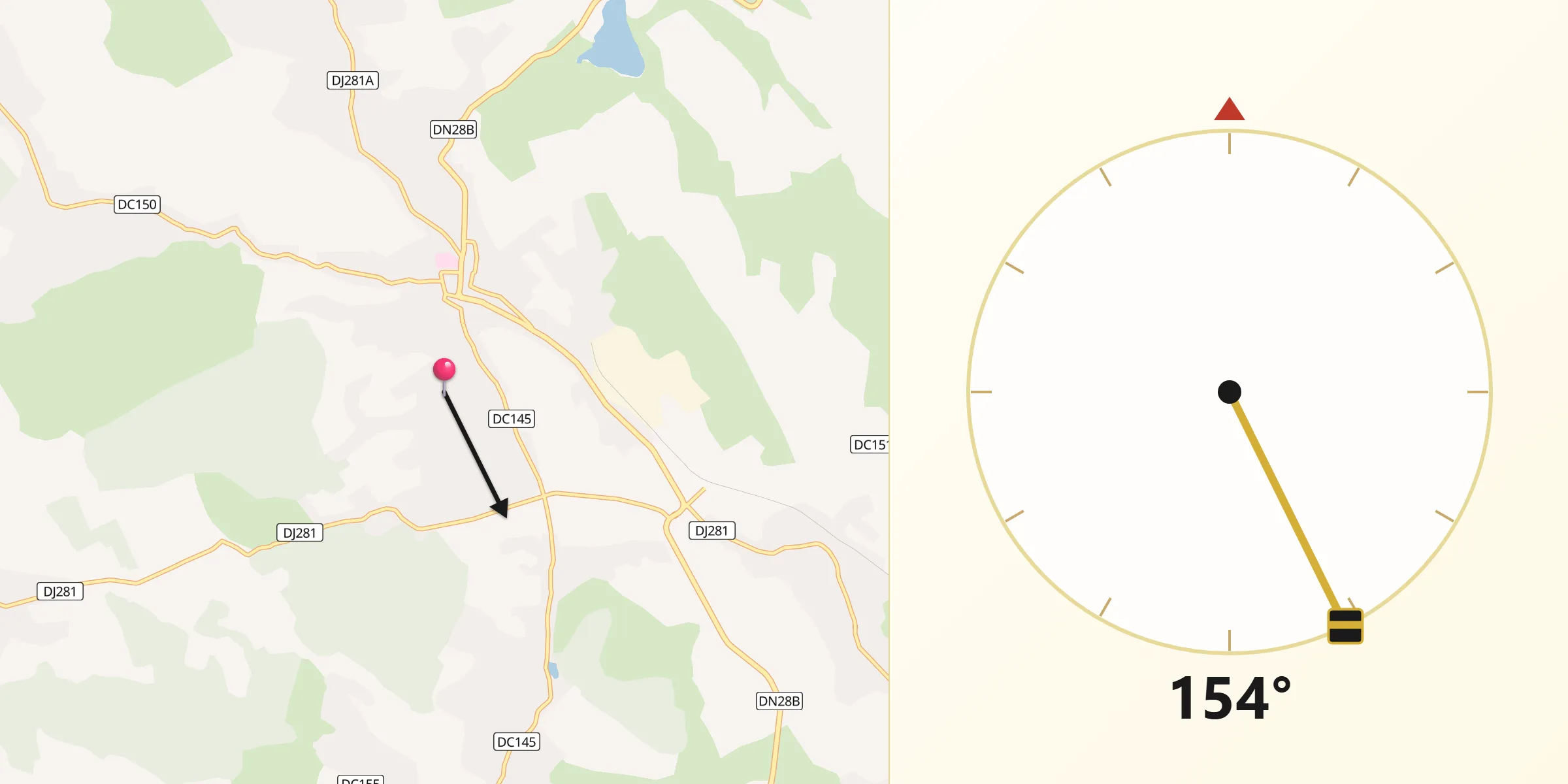 Direcția Qibla din Zagavia