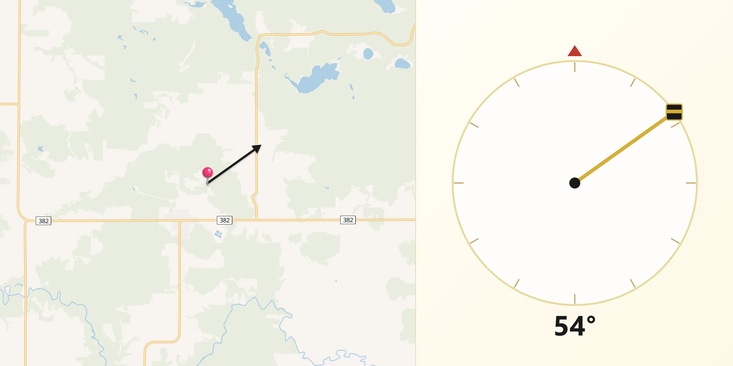 Qibla Direction from Saint-Isidore