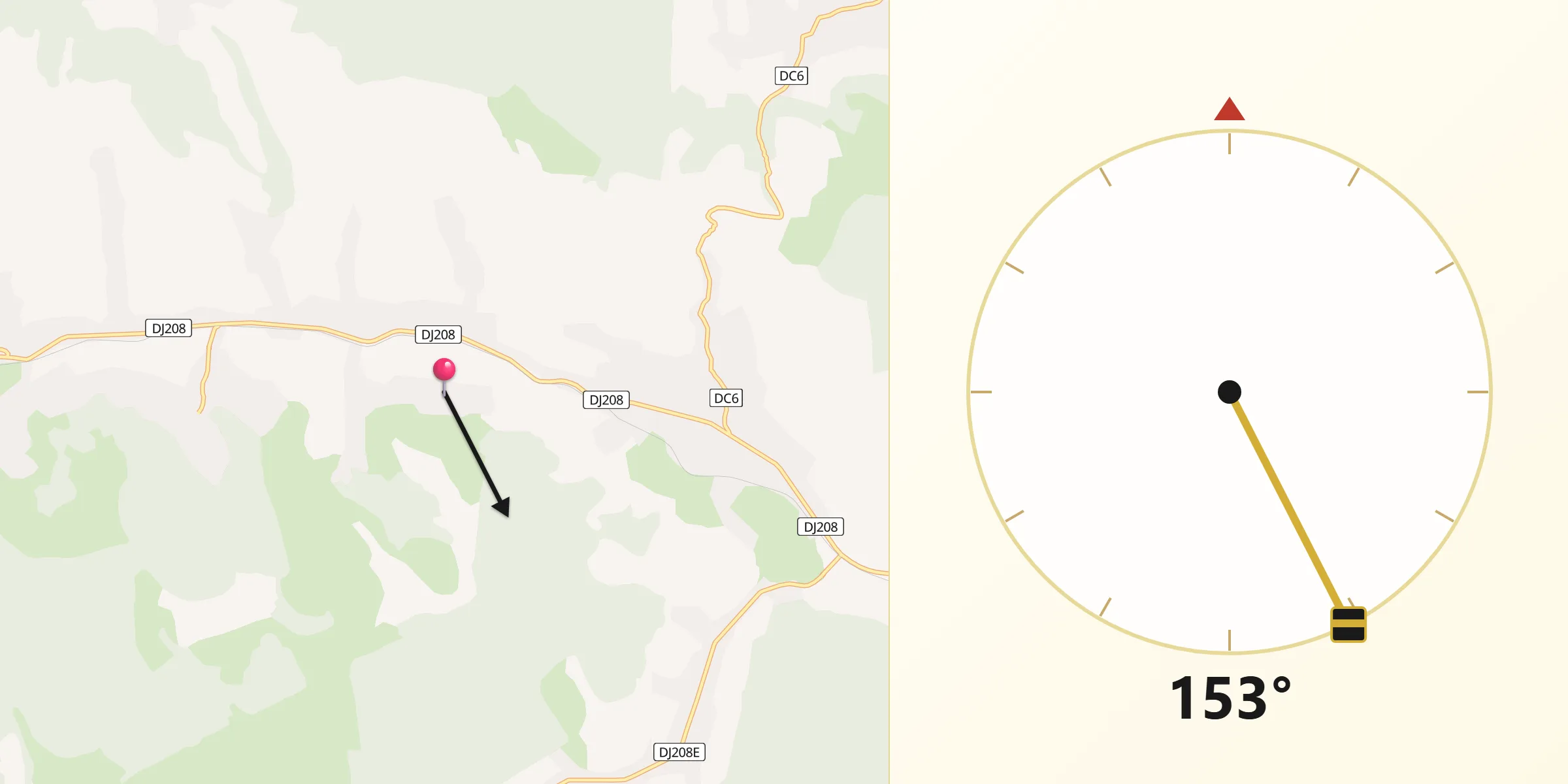 Direcția Qibla din Arghira