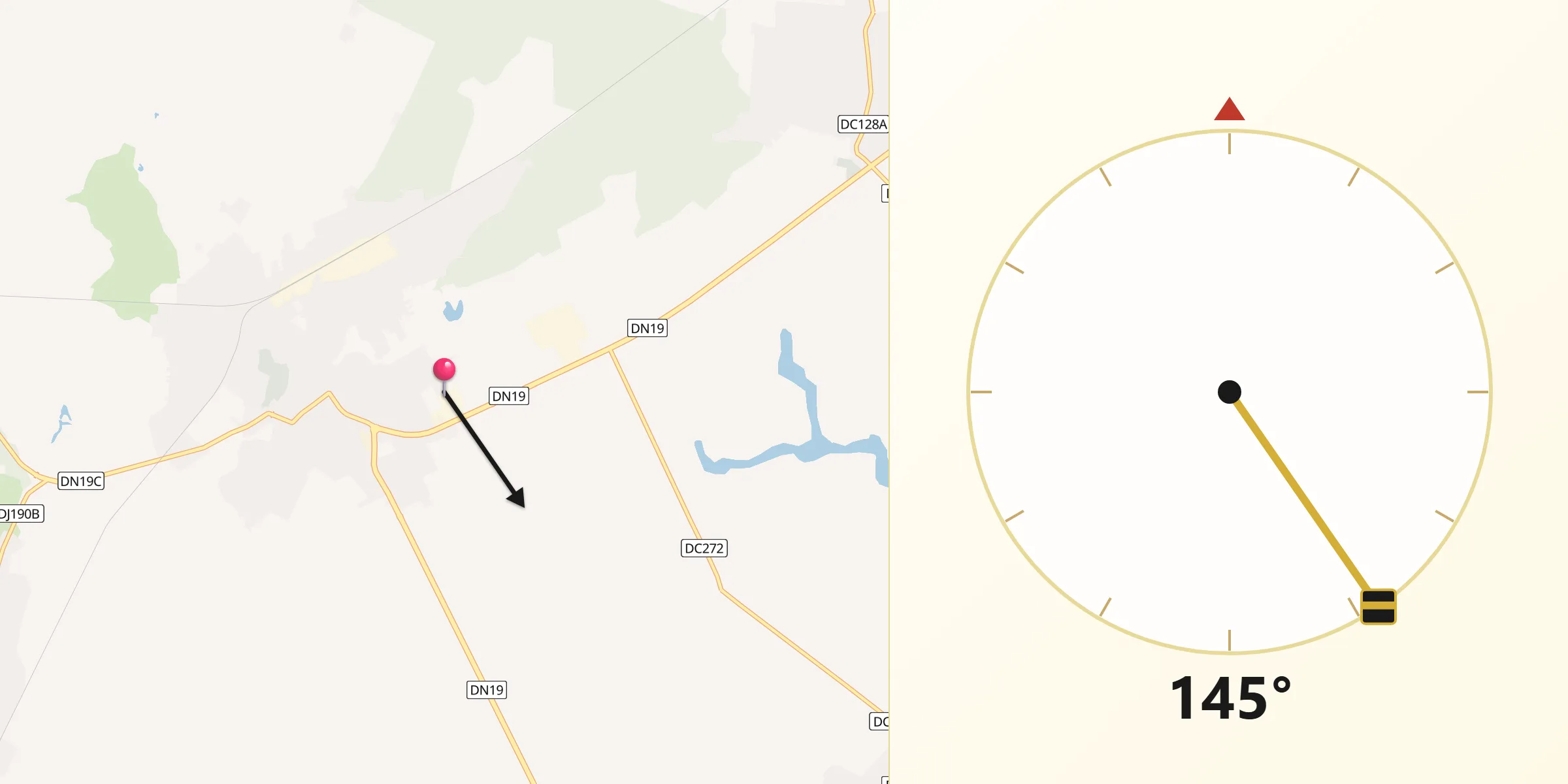 Direcția Qibla din Valea lui Mihai