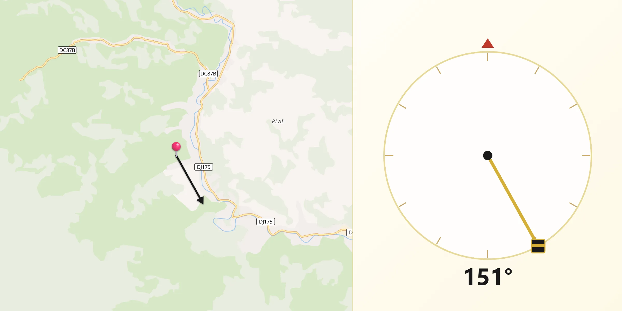 Direcția Qibla din Comuna Fundu Moldovei