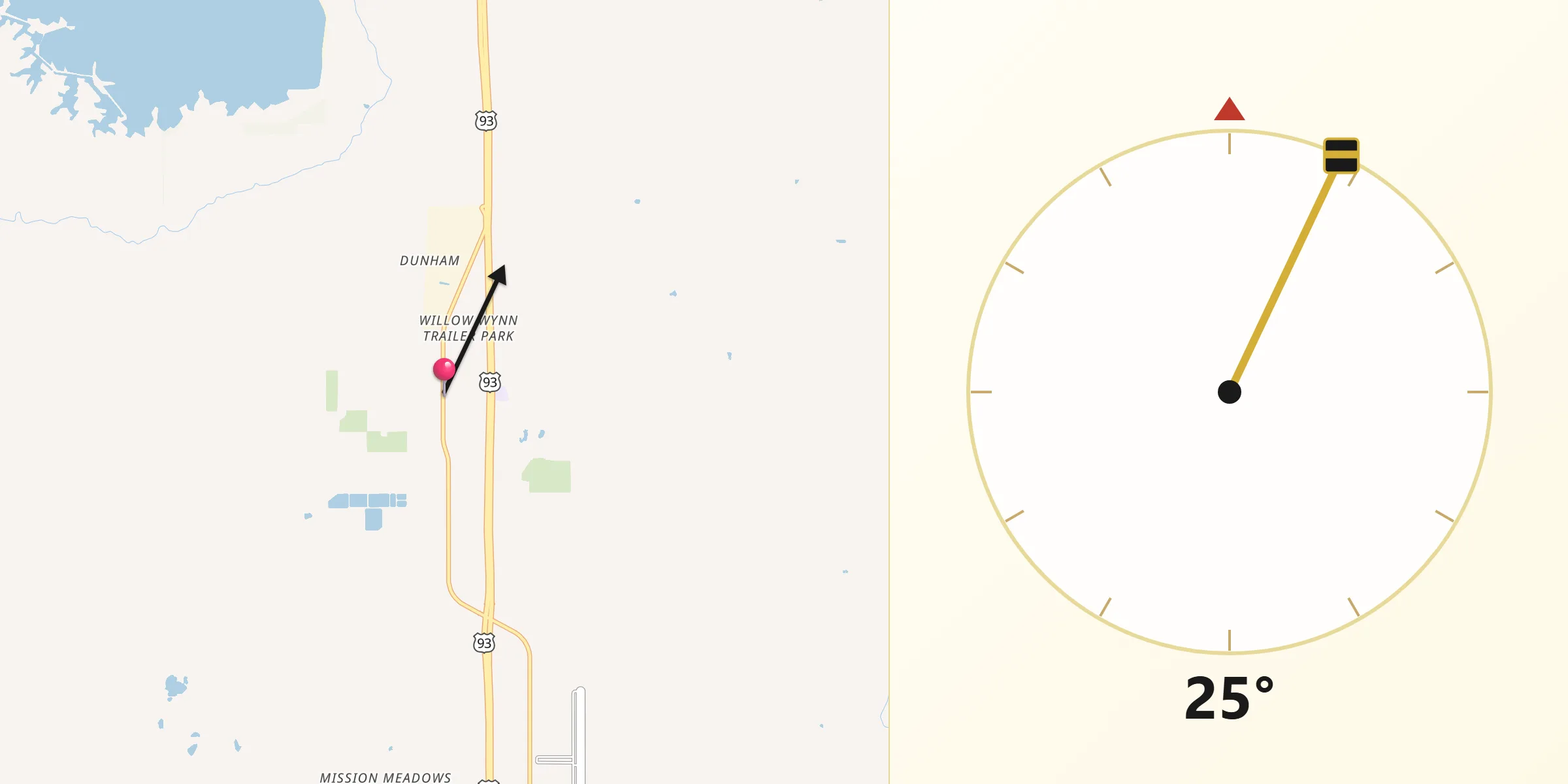 Qibla Direction from Pablo