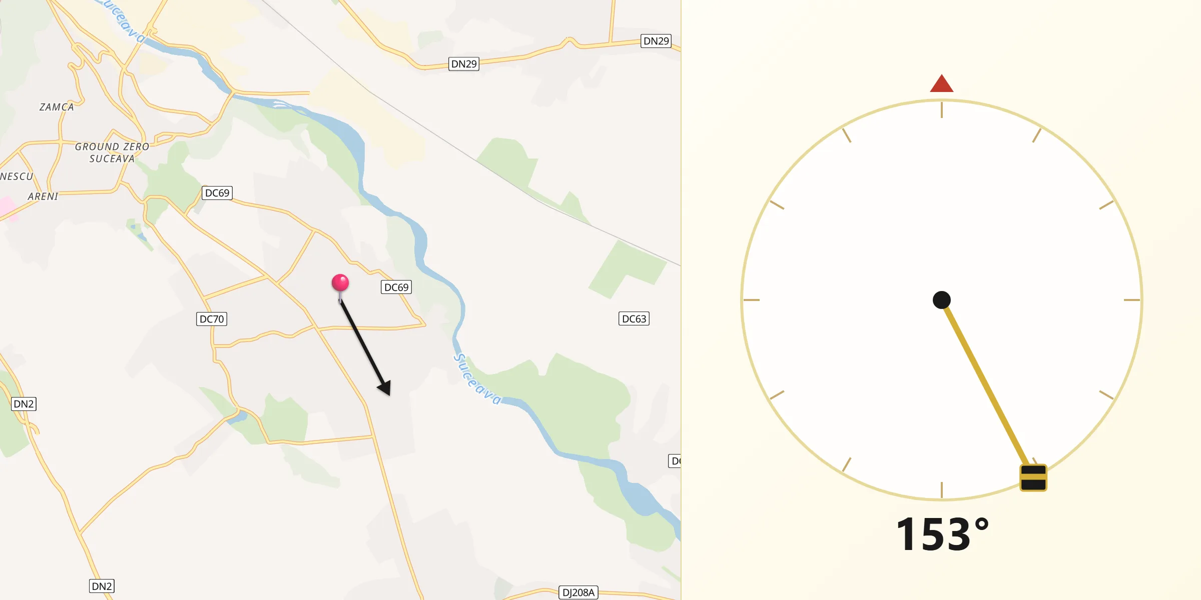 Direcția Qibla din Comuna Ipoteşti