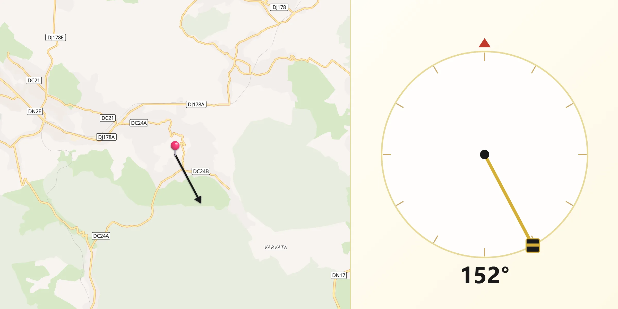Direcția Qibla din Părteştii de Jos