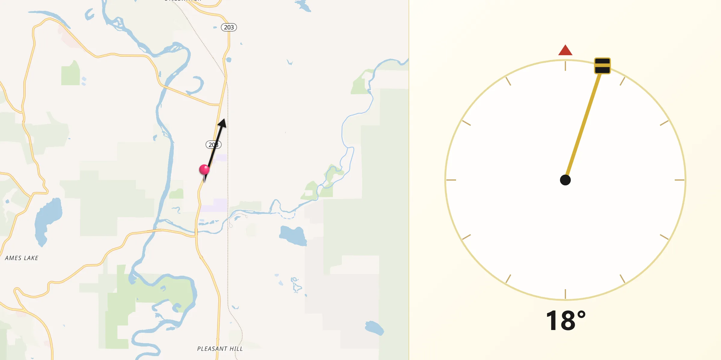 Qibla Direction from Carnation