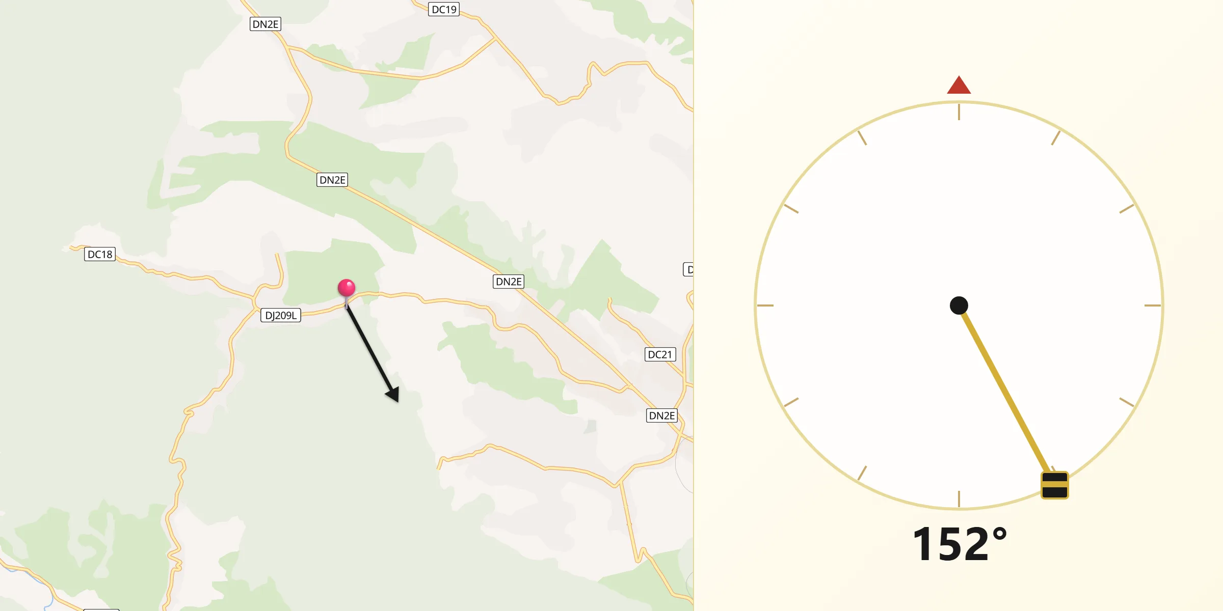 Direcția Qibla din Comuna Cacica