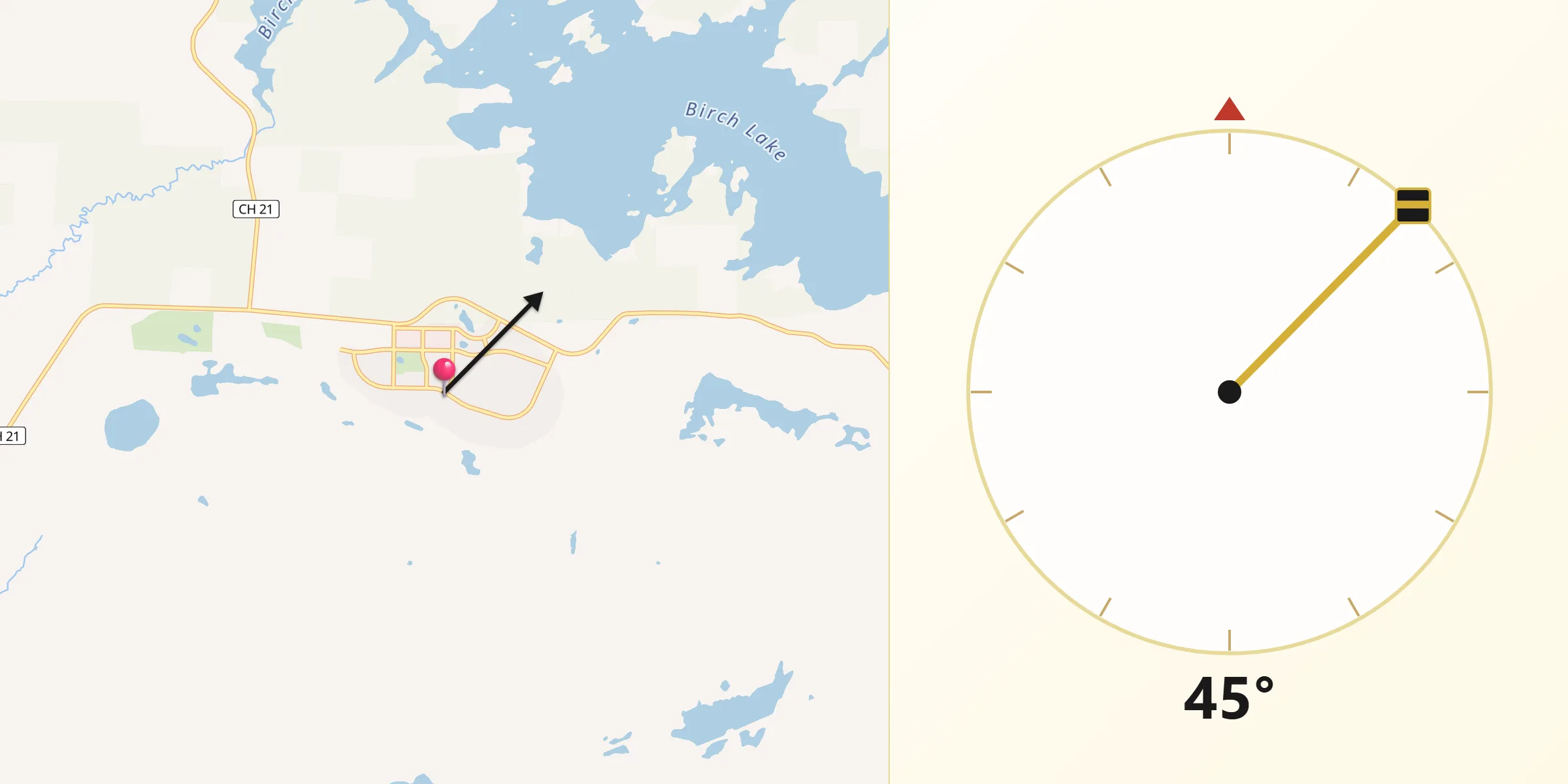 Qibla Direction from Babbitt