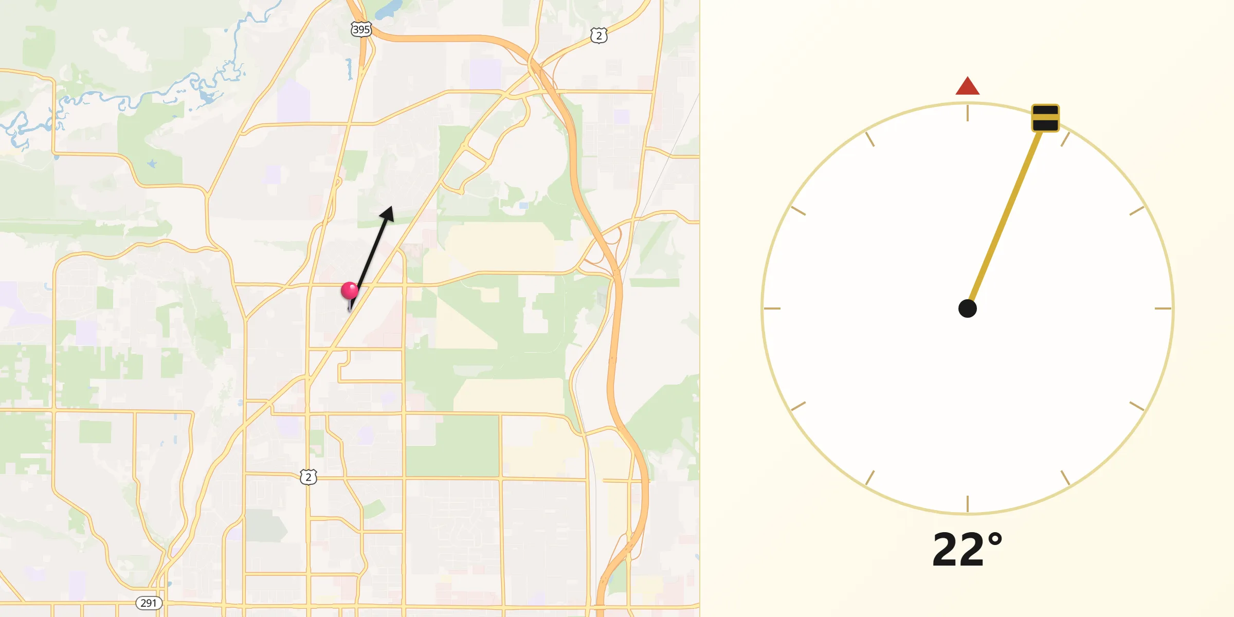 Qibla Direction from Country Homes