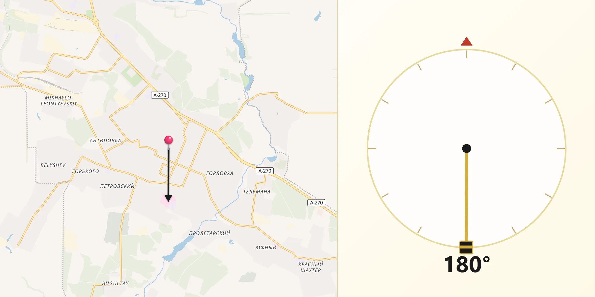 Novoshakhtinsk dan Makka tomon yo'nalish