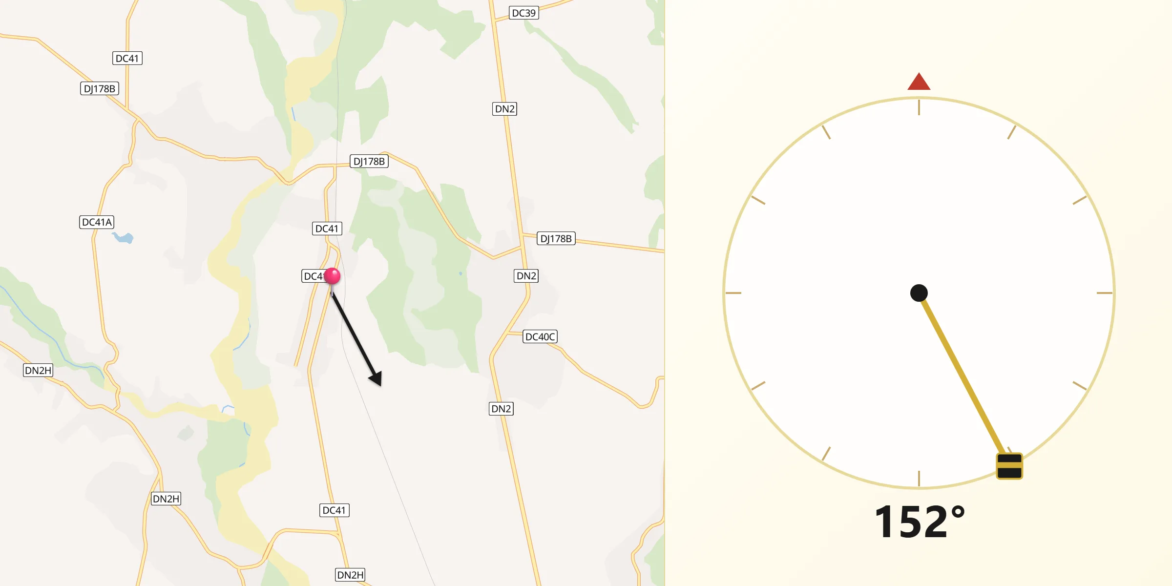 Direcția Qibla din Țibeni