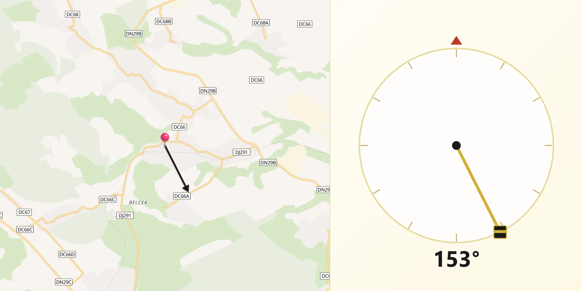 Direcția Qibla din Comuna Leorda