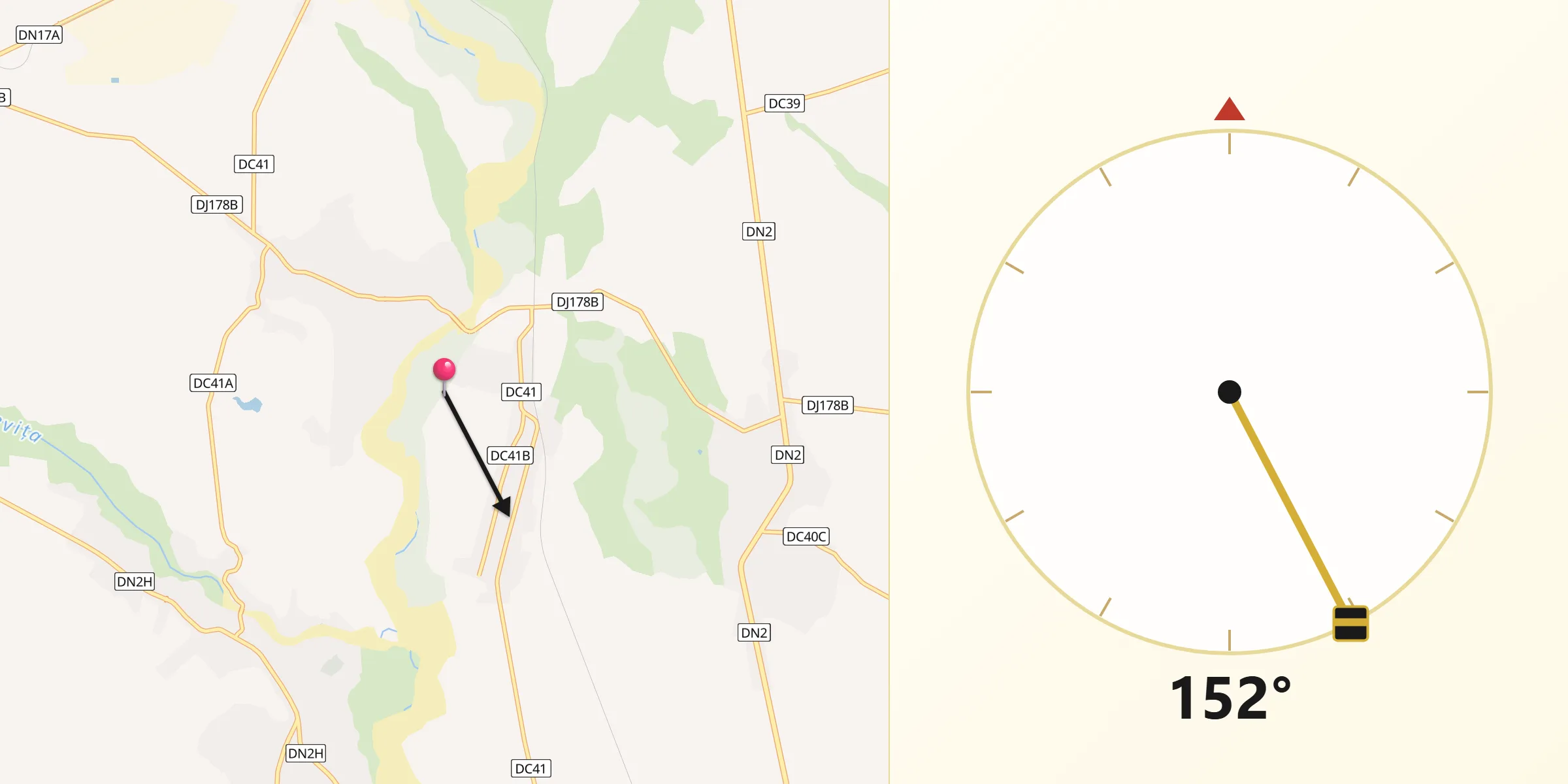 Direcția Qibla din Comuna Satu Mare