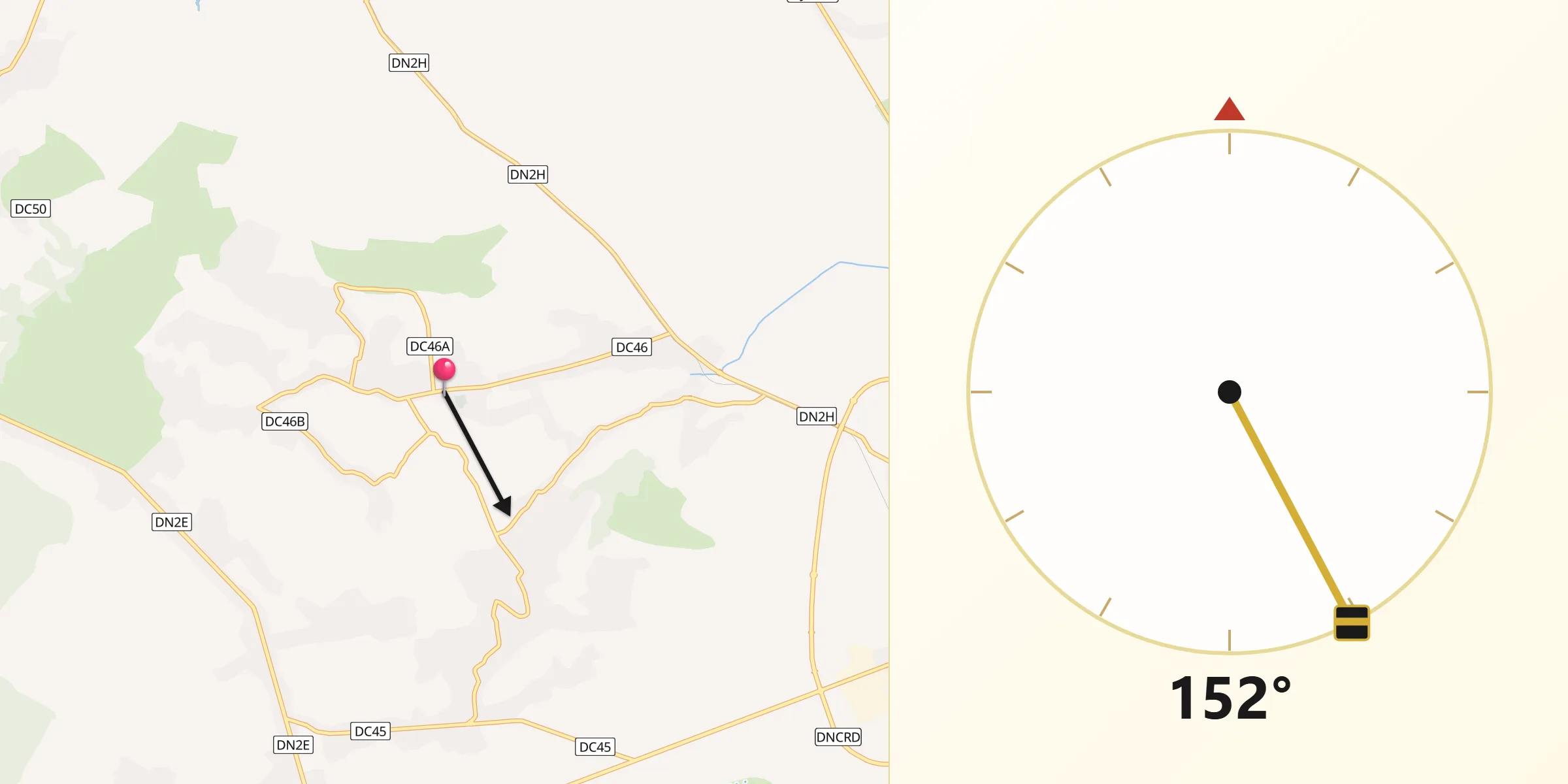 Direcția Qibla din Comuna Horodnic De Jos