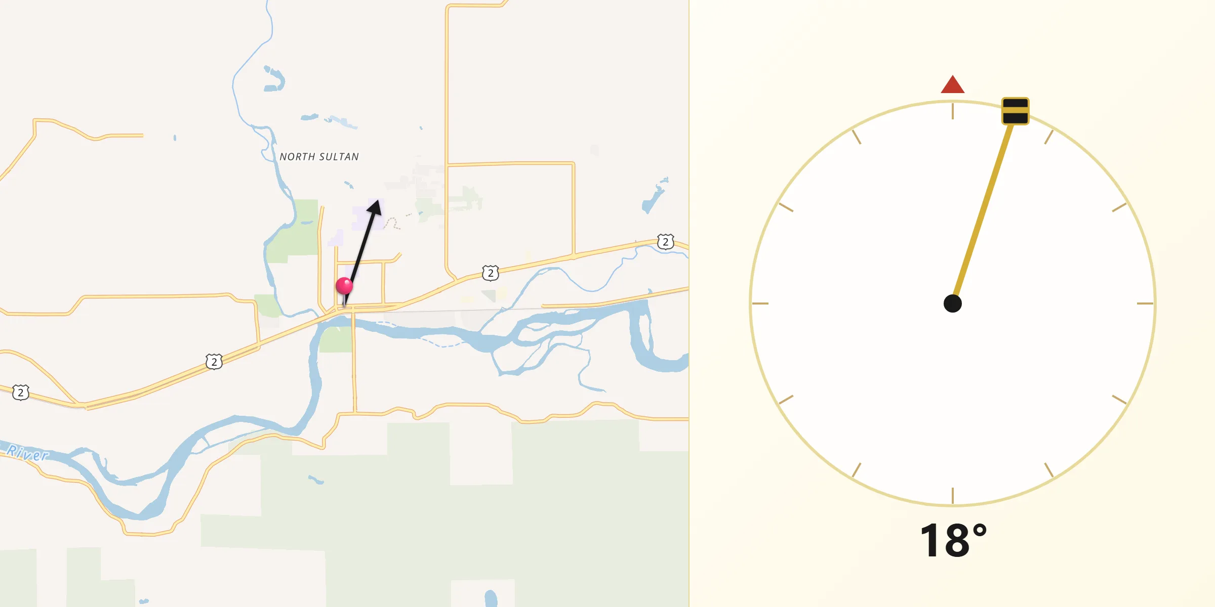 Qibla Direction from Sultan