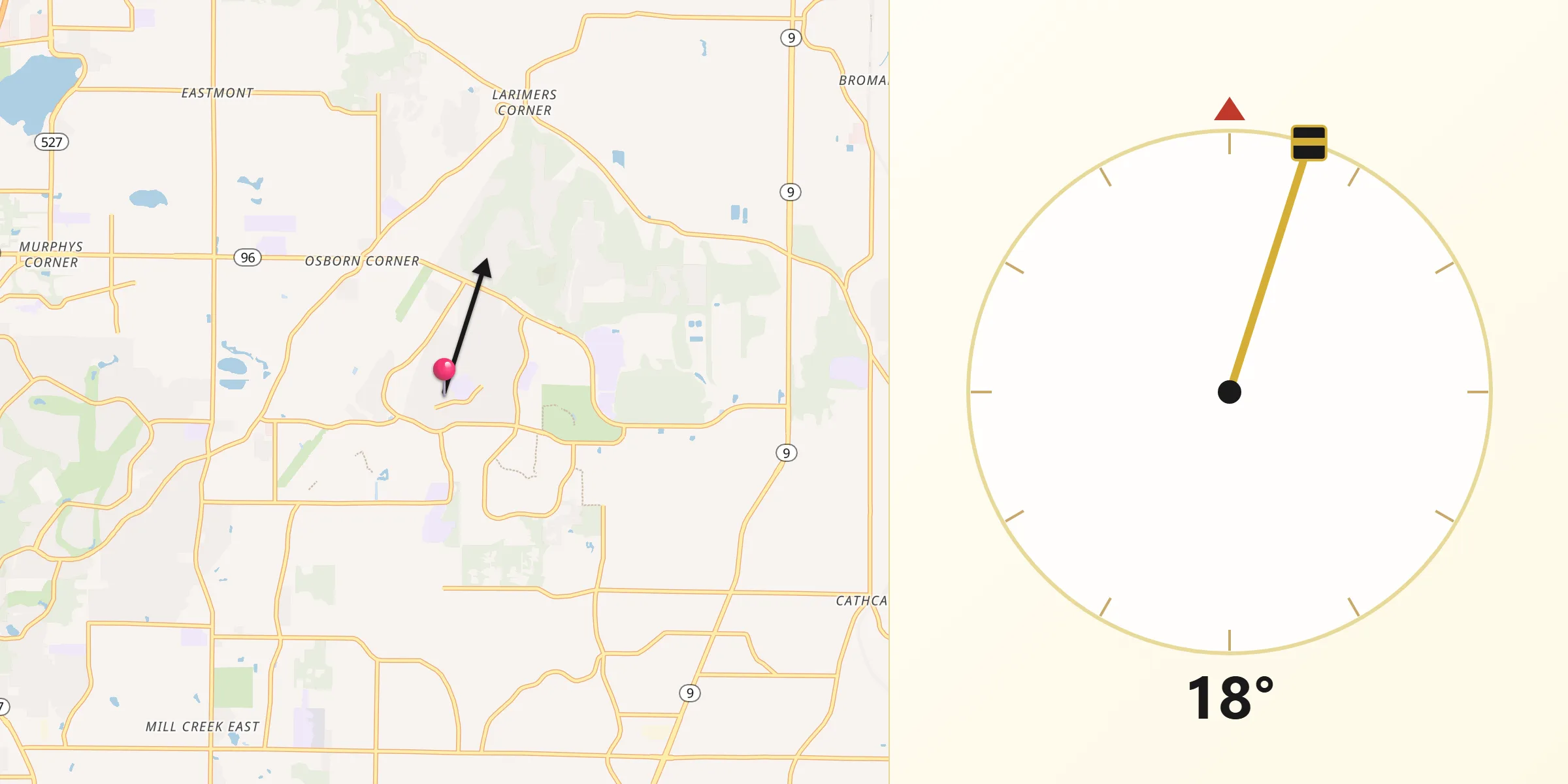Qibla Direction from Silver Firs