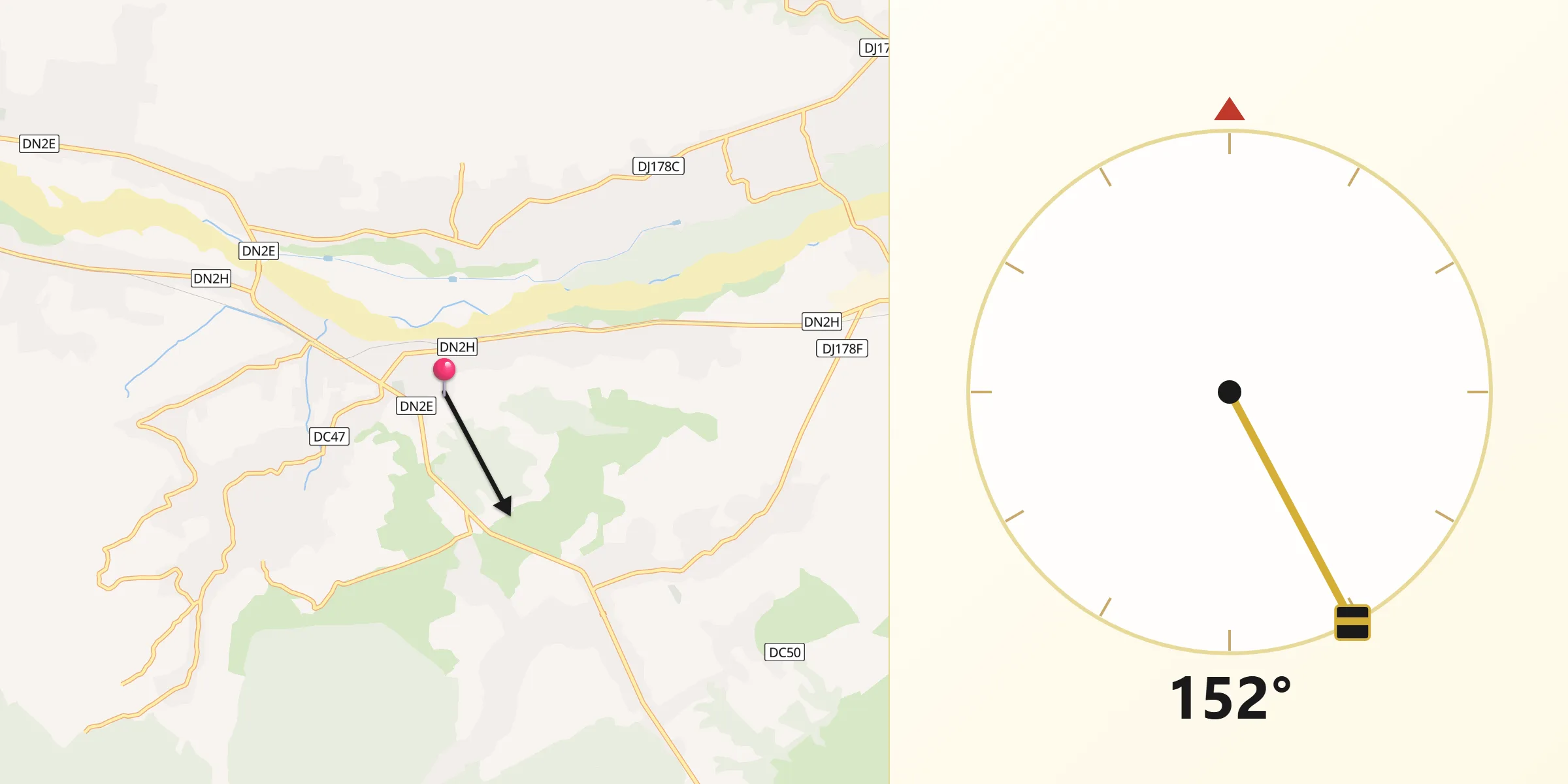 Direcția Qibla din Vicovu de Jos