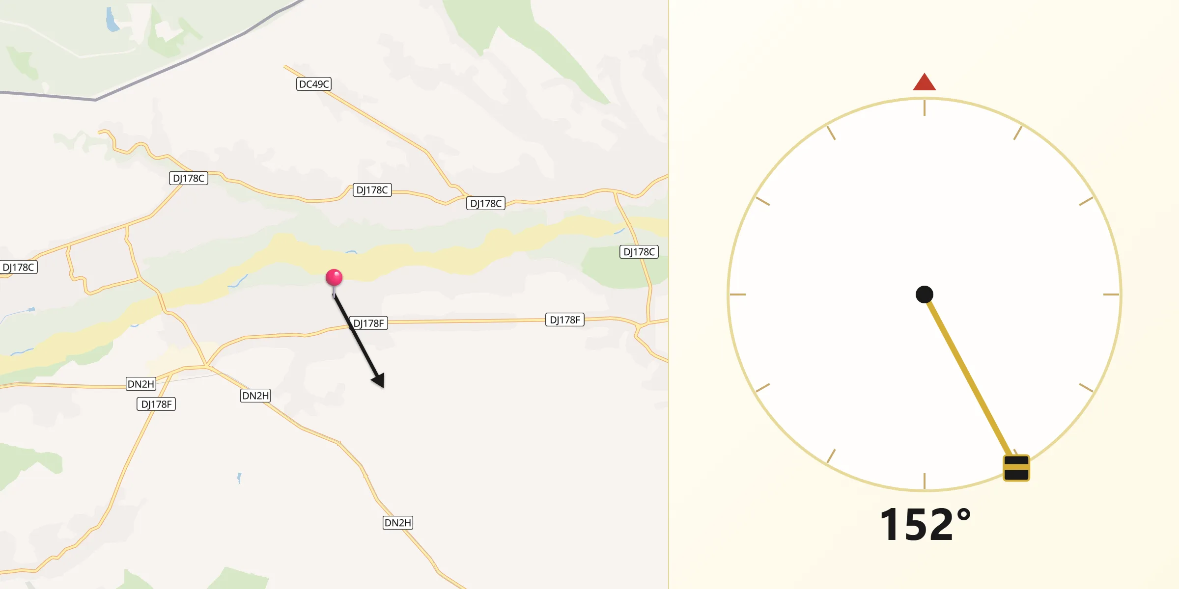 Direcția Qibla din Hurjuieni