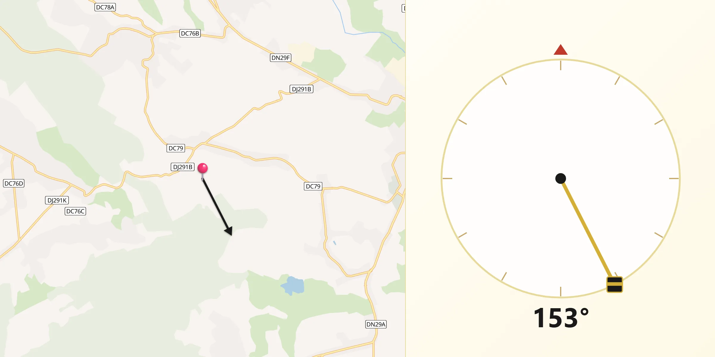 Direcția Qibla din Comuna Şendriceni