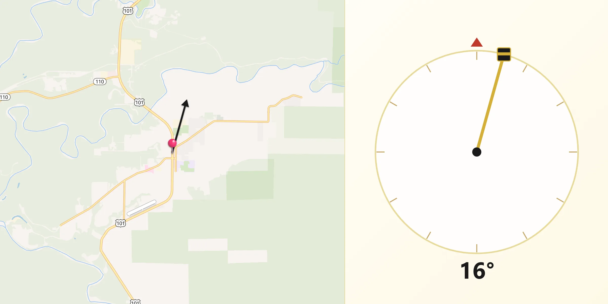 Qibla Direction from Forks